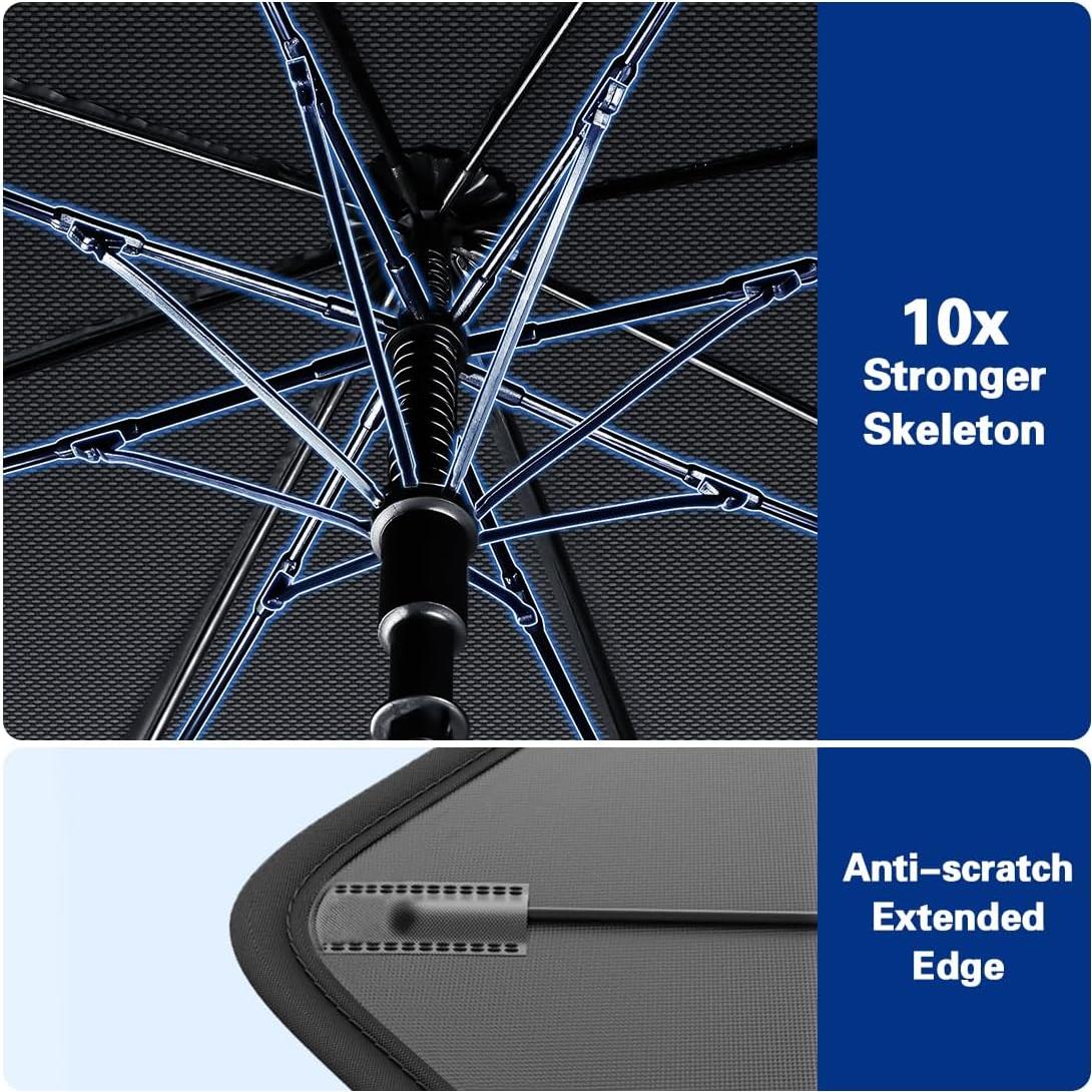 Sombrilla para Parabrisas JASVIC Grande Plegable UV 99% Bloqueo