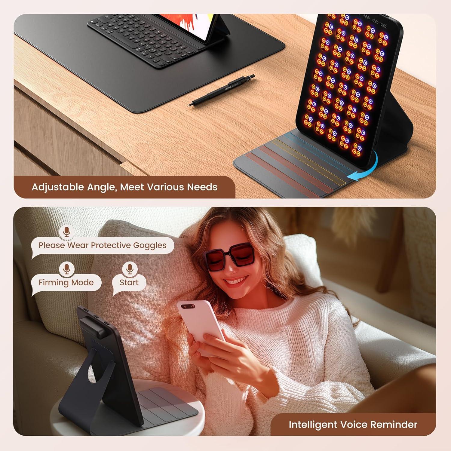 Terapia de Luz Roja INTEO Portátil 6 Modos para Piel