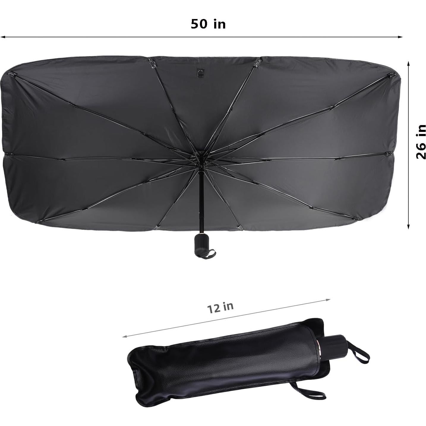 Sombrilla Plegable para Parabrisas de Coche TAOVEN 127x66cm