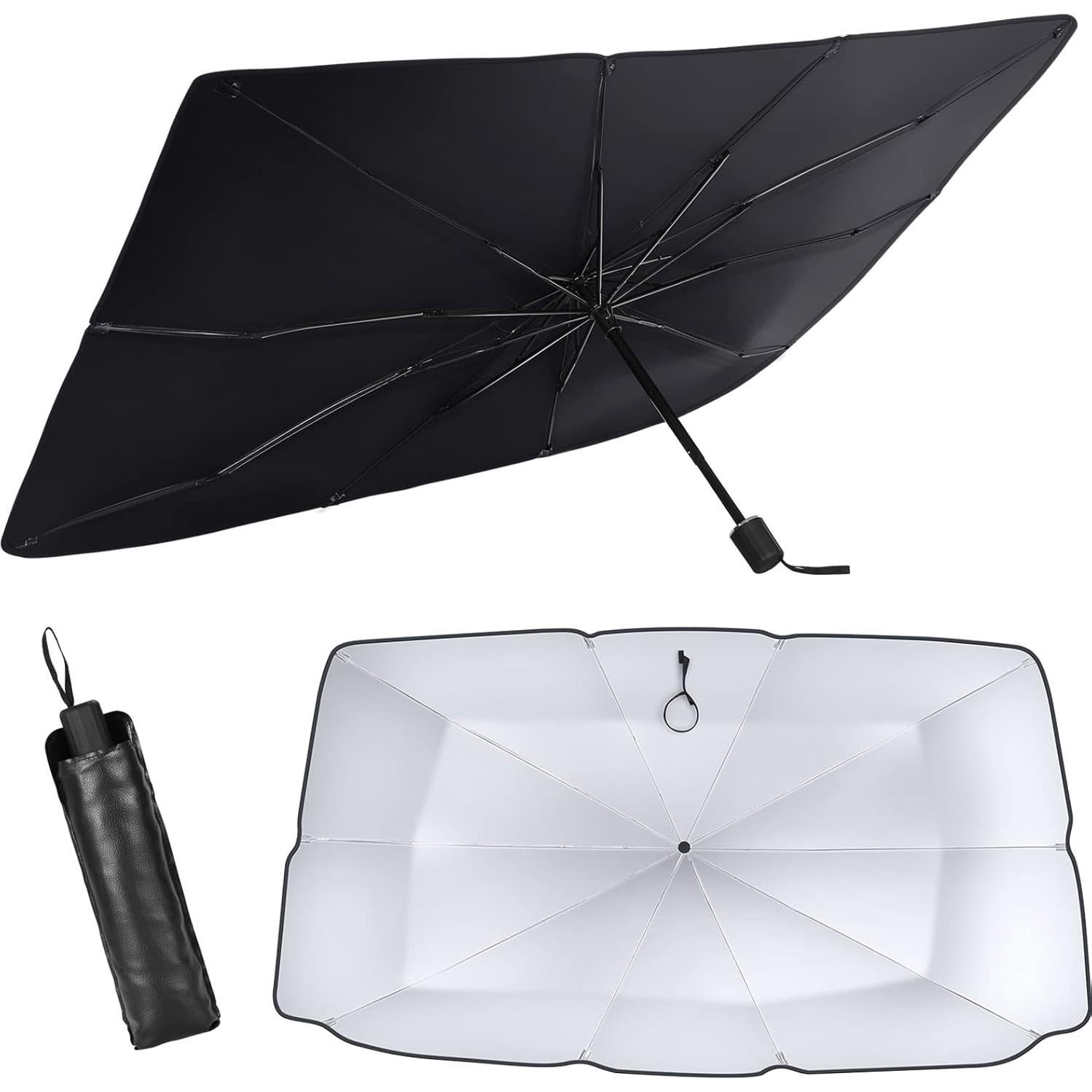 Sombrilla Plegable para Parabrisas de Coche TAOVEN 127x66cm