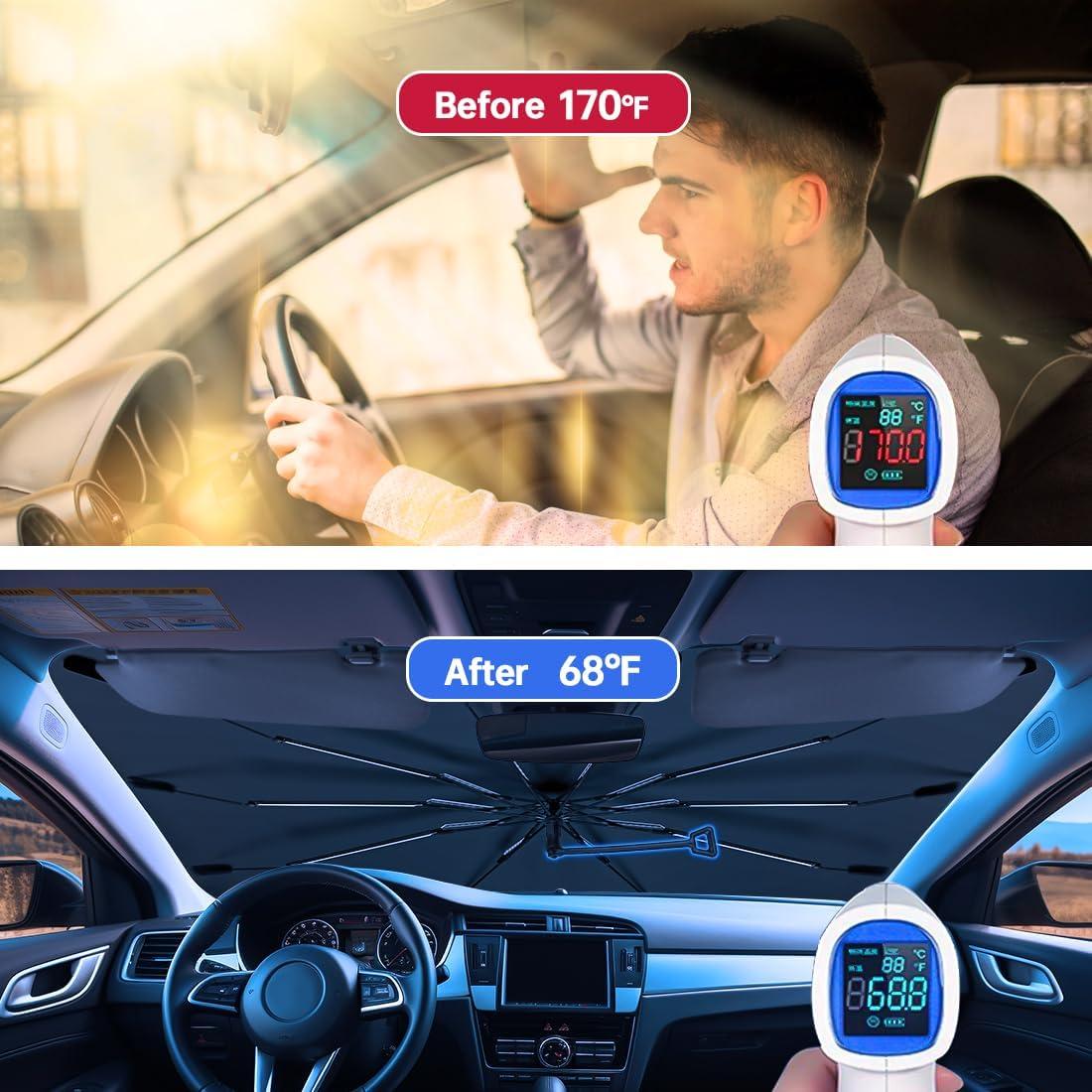 Sombrilla para Parabrisas JASVIC Plateada 145x84 cm Antirayaduras