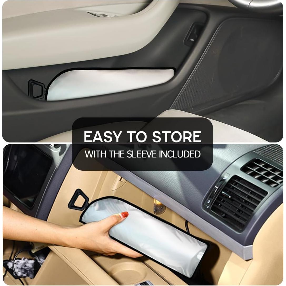 Sombrilla para Parabrisas JASVIC Plateada 145x84 cm Antirayaduras