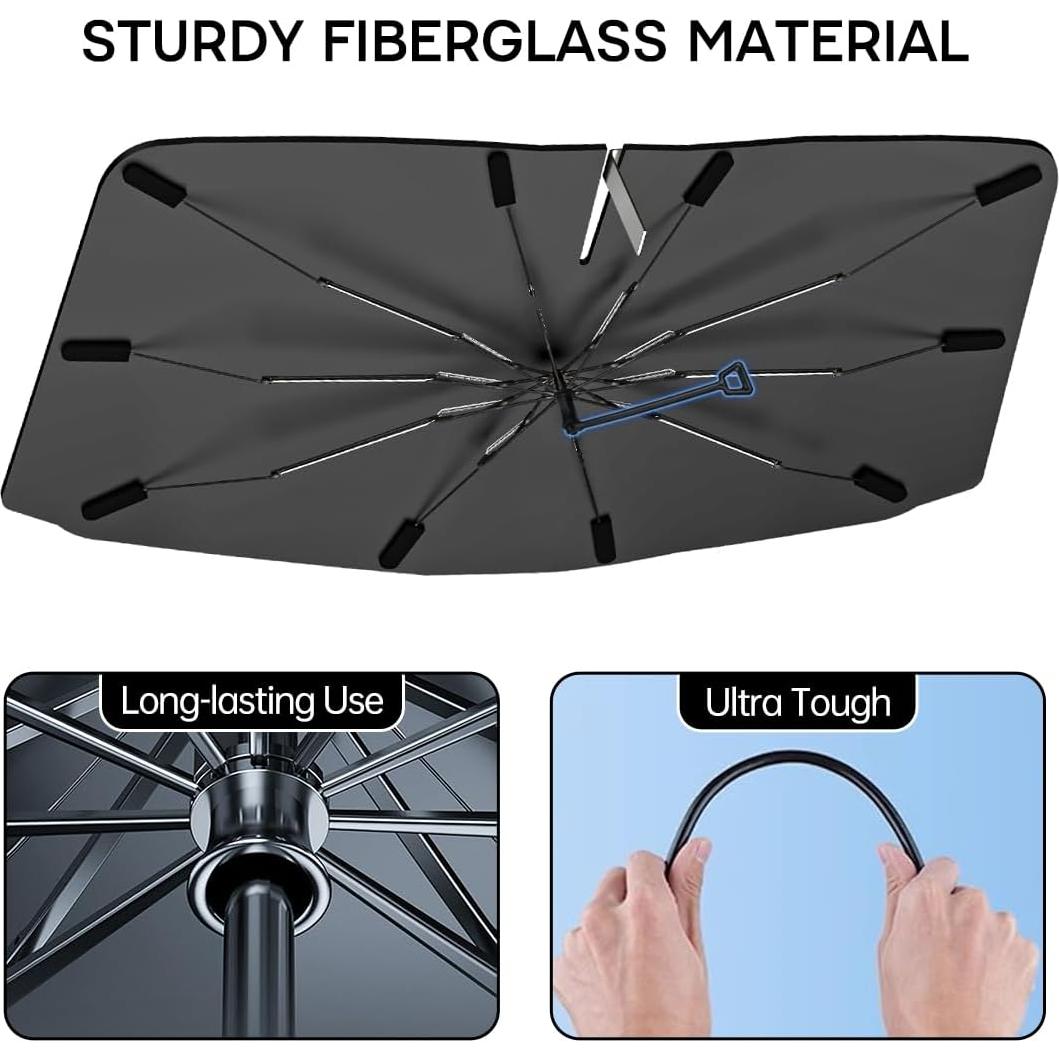 Sombrilla para Parabrisas JASVIC Plateada 145x84 cm Antirayaduras