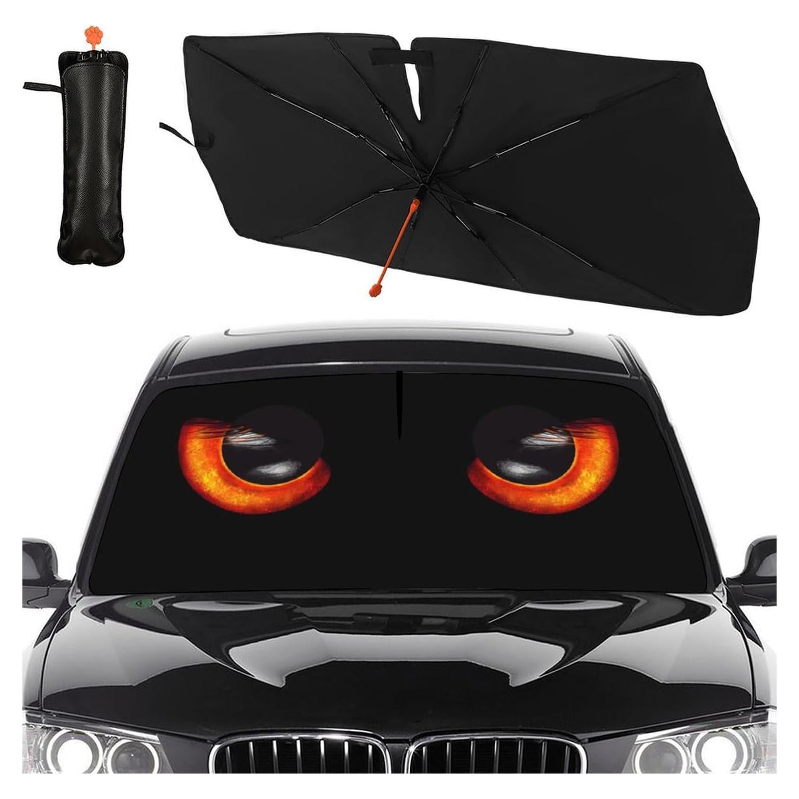 Sombrilla para Parabrisas UOER 120x75 cm Plegable con Mango 360°