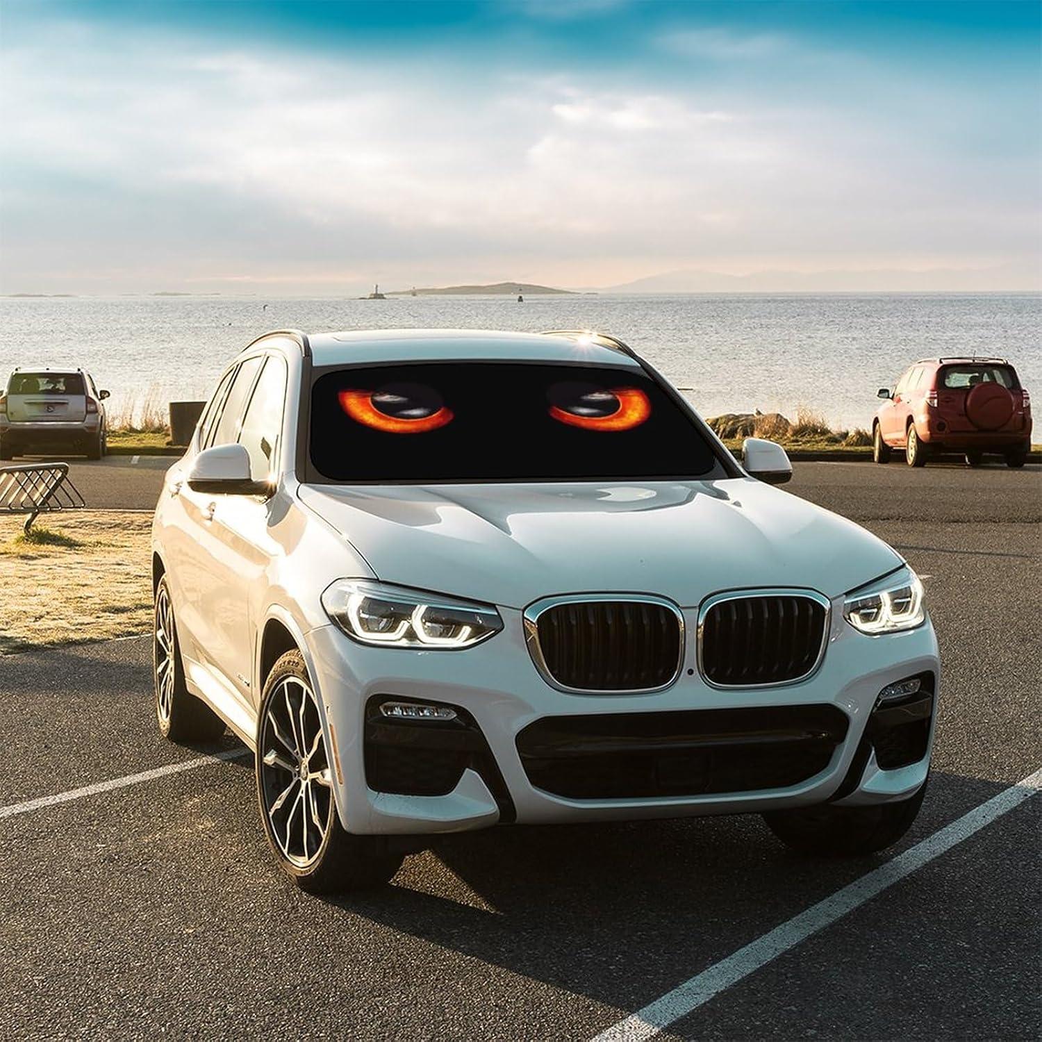 Sombrilla para Parabrisas UOER 120x75 cm Plegable con Mango 360°