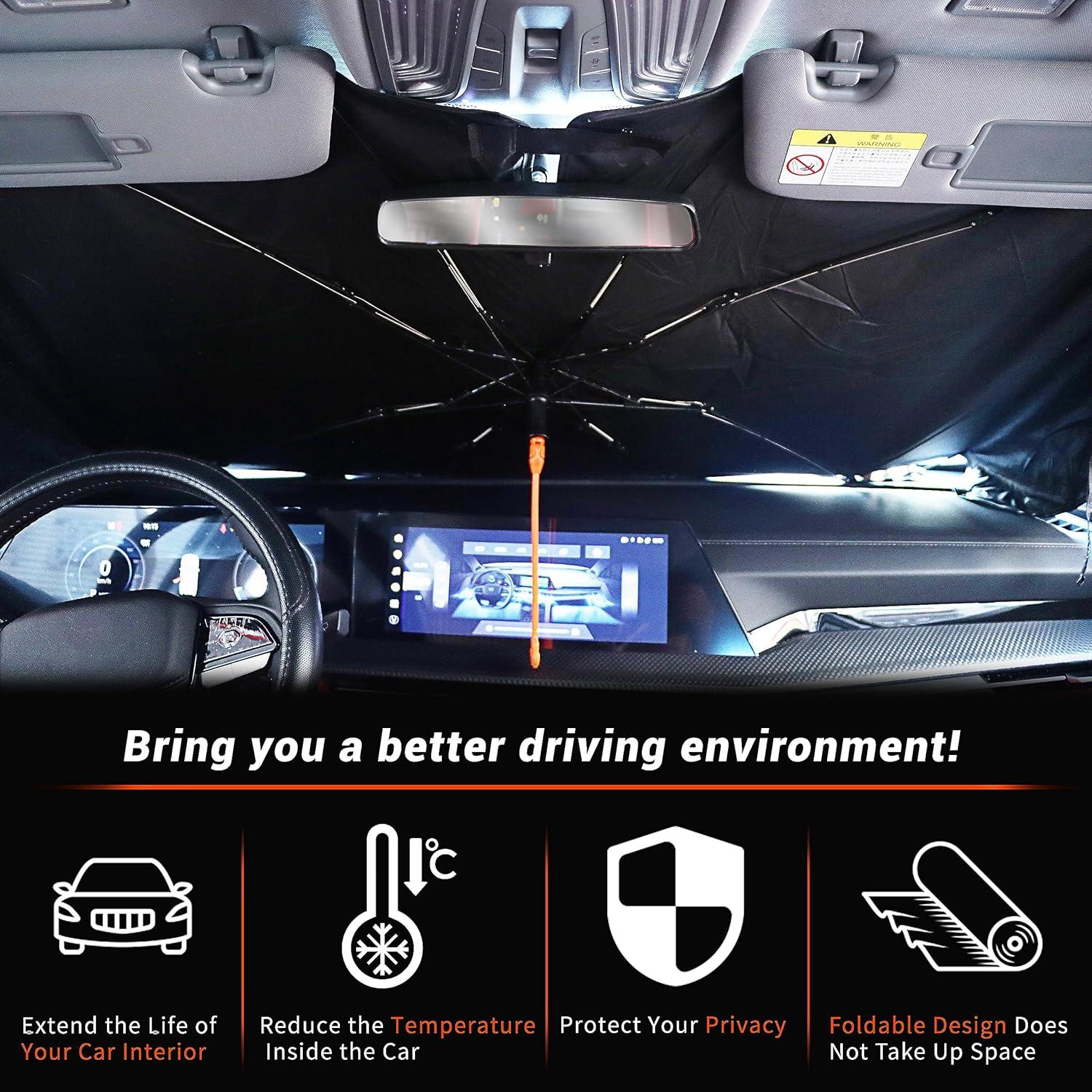 Sombrilla para Parabrisas EDEEIL Mariposa 145x76 cm Plegable