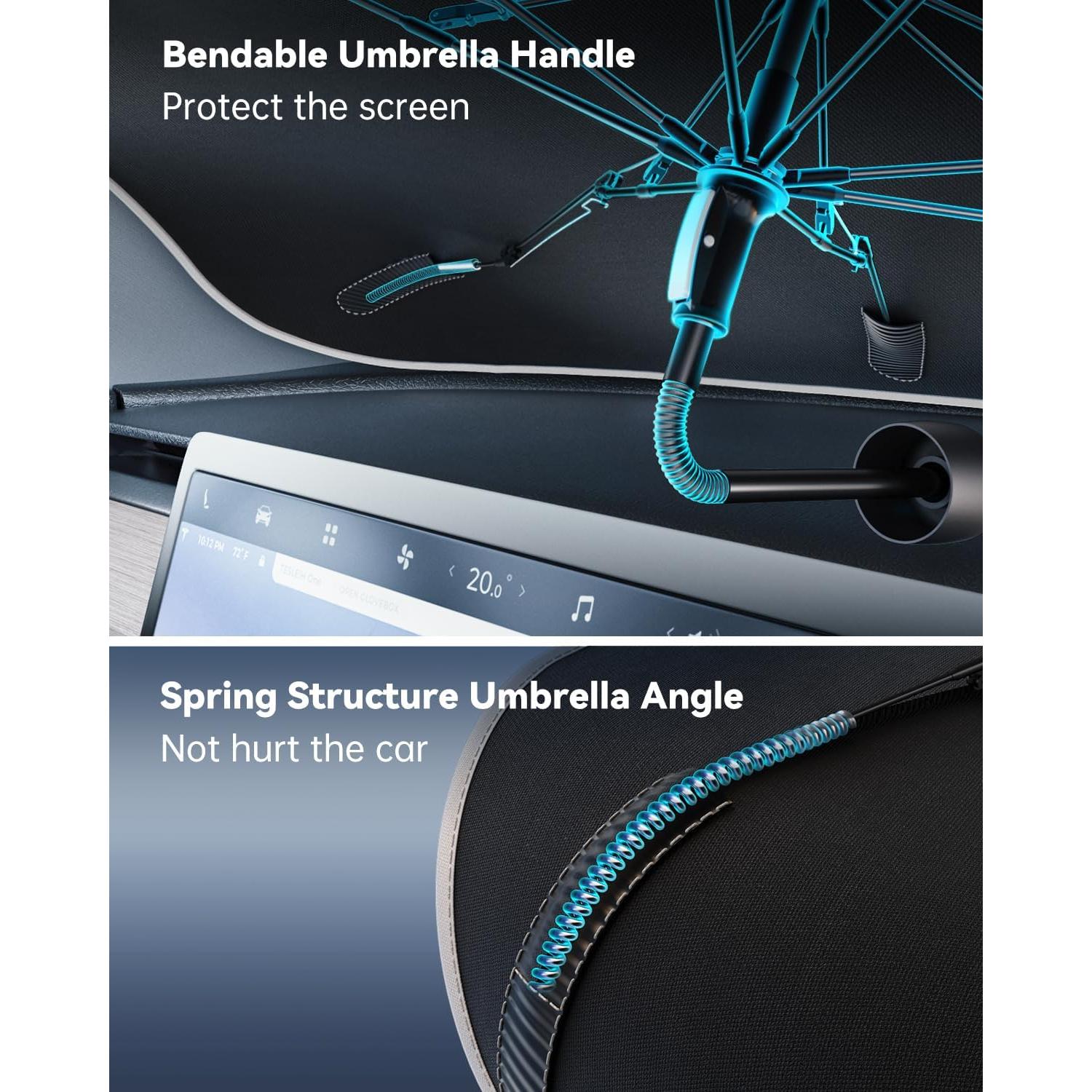 Sombrilla para Parabrisas TrySpace ZYS-01 142x79 cm Protección Solar