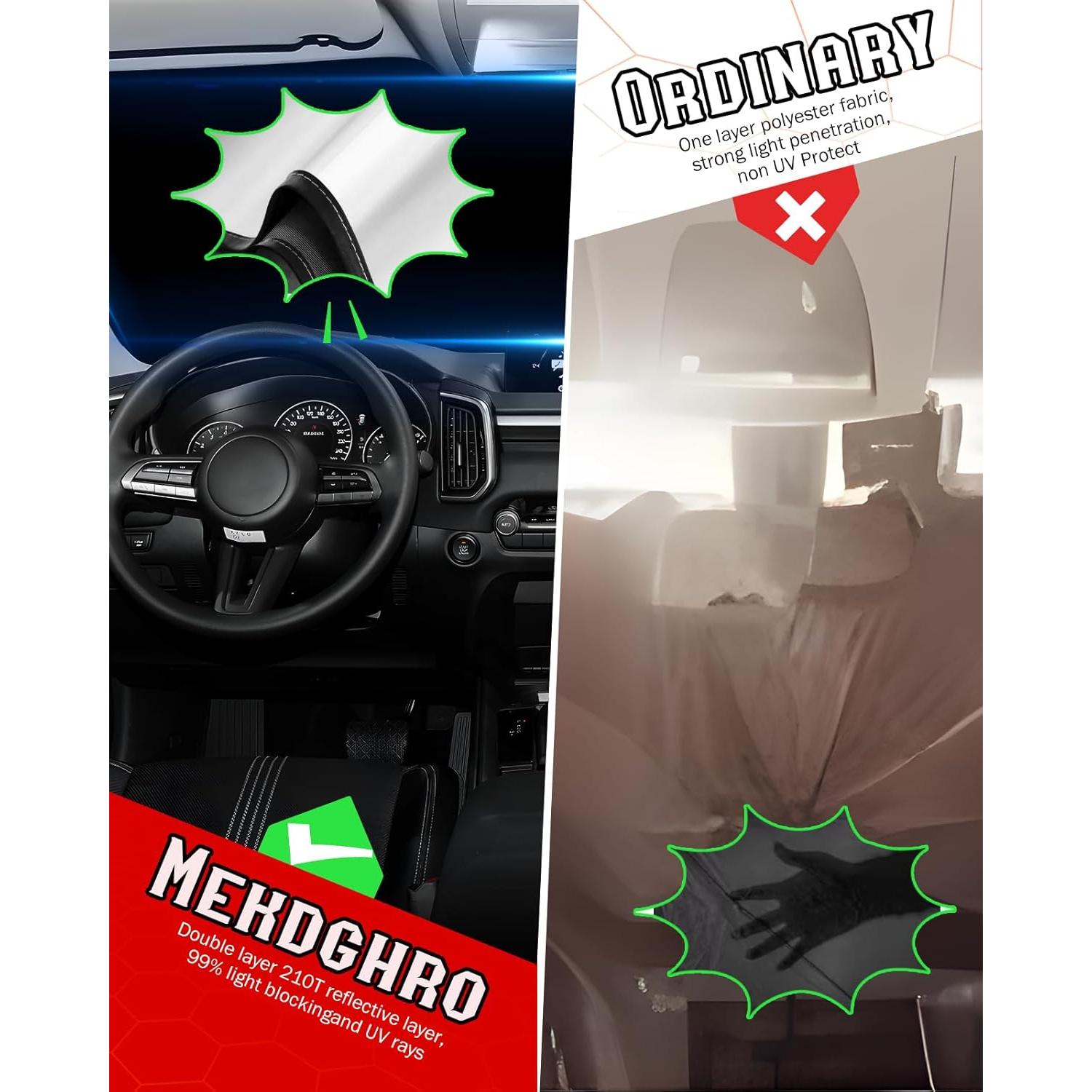 Protector Solar Parabrisas Mekdghro para Colorado 2015-2022