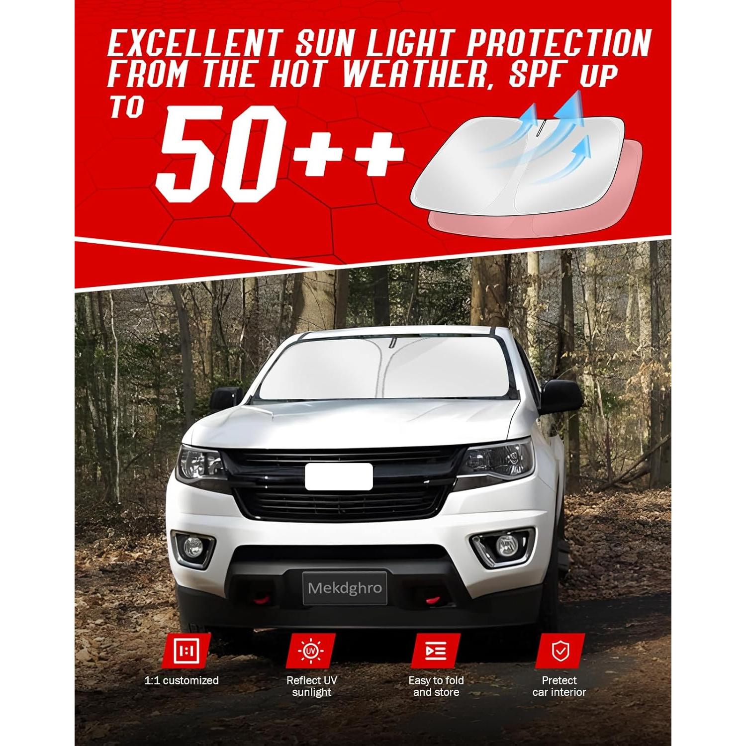 Protector Solar Parabrisas Mekdghro para Colorado 2015-2022