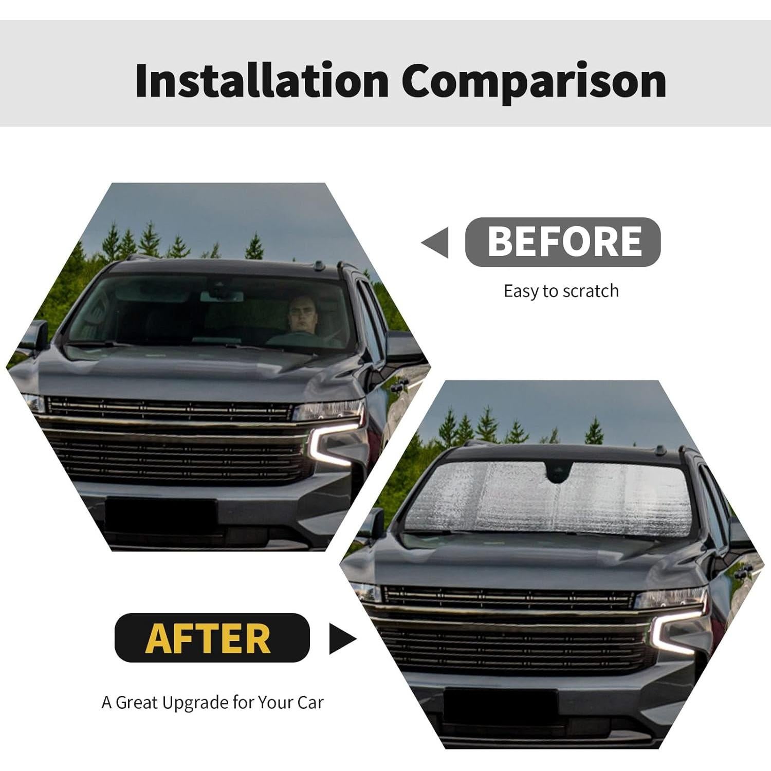 Protector Solar Parabrisas RT-TCZ para GMC Yukon y Tahoe 2021-2024