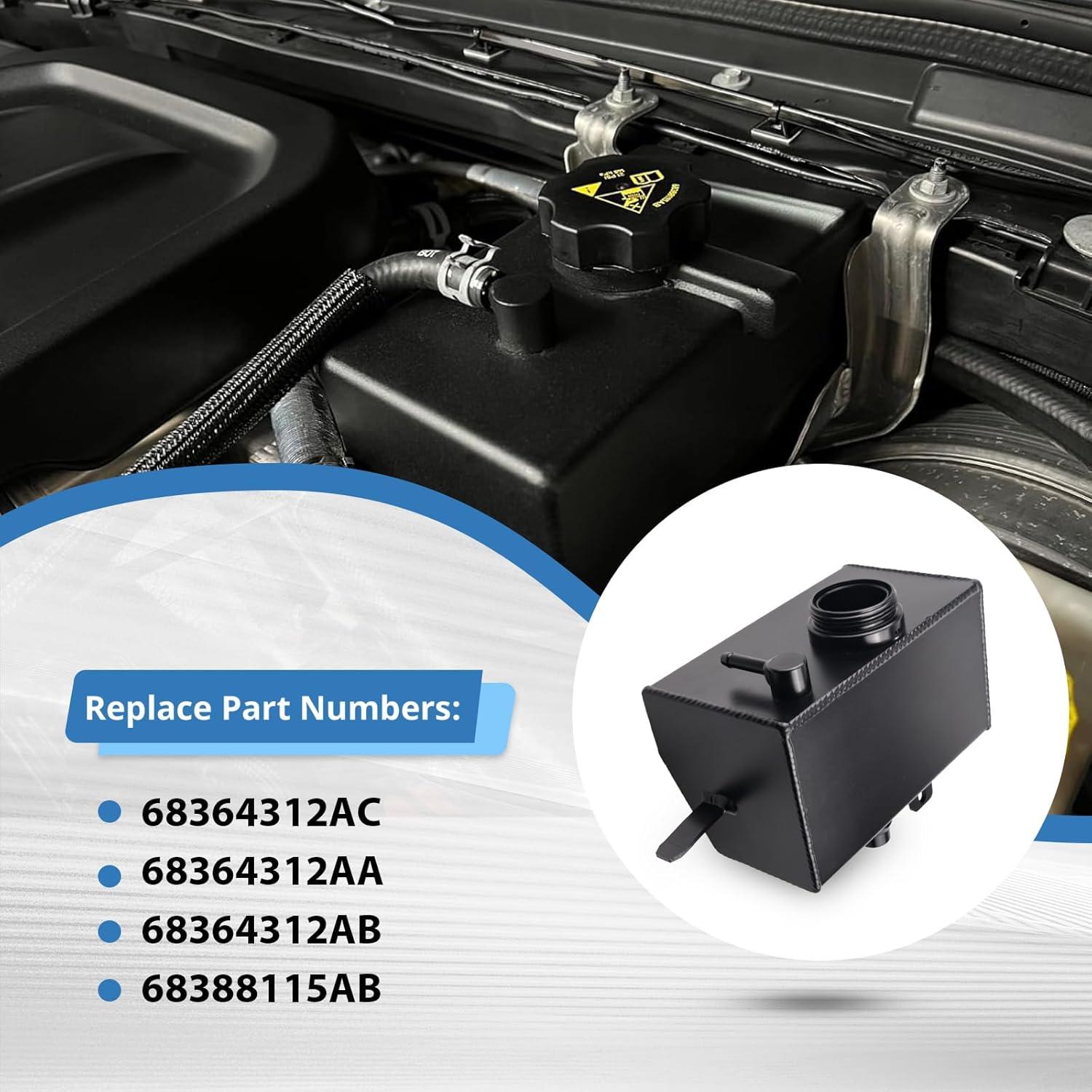 Tanque de Refrigerante Aluminio EXARRNX 68364312AC Jeep Wrangler 2018-2025
