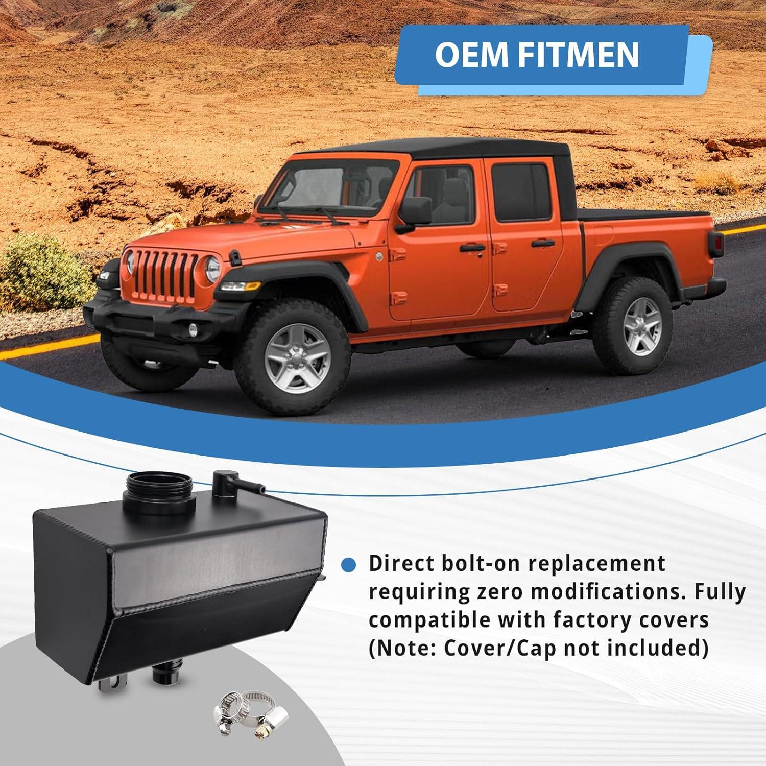 Tanque de Refrigerante Aluminio EXARRNX 68364312AC Jeep Wrangler 2018-2025