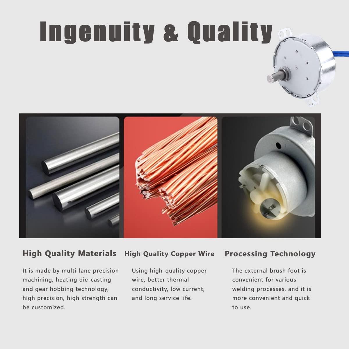 Motor Sincrónico AC 100-127V 4W Eboxer 0.8-1RPM