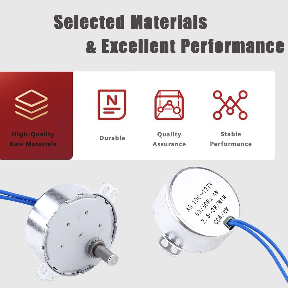 Motor Sincrónico AC 100-127V 4W Eboxer 0.8-1RPM