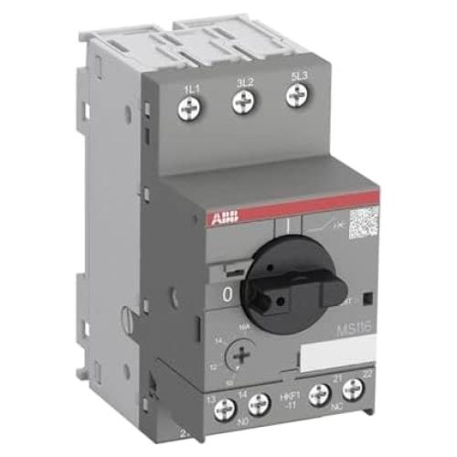 Arrancador de Motor Manual ABB MS116-6.3 3F 690VAC 6.3A
