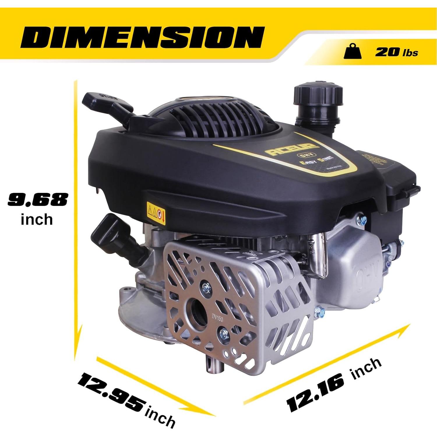 Motor de Gas Aceup Energy 4.4HP 173cc 4 Tiempos para Cortacésped