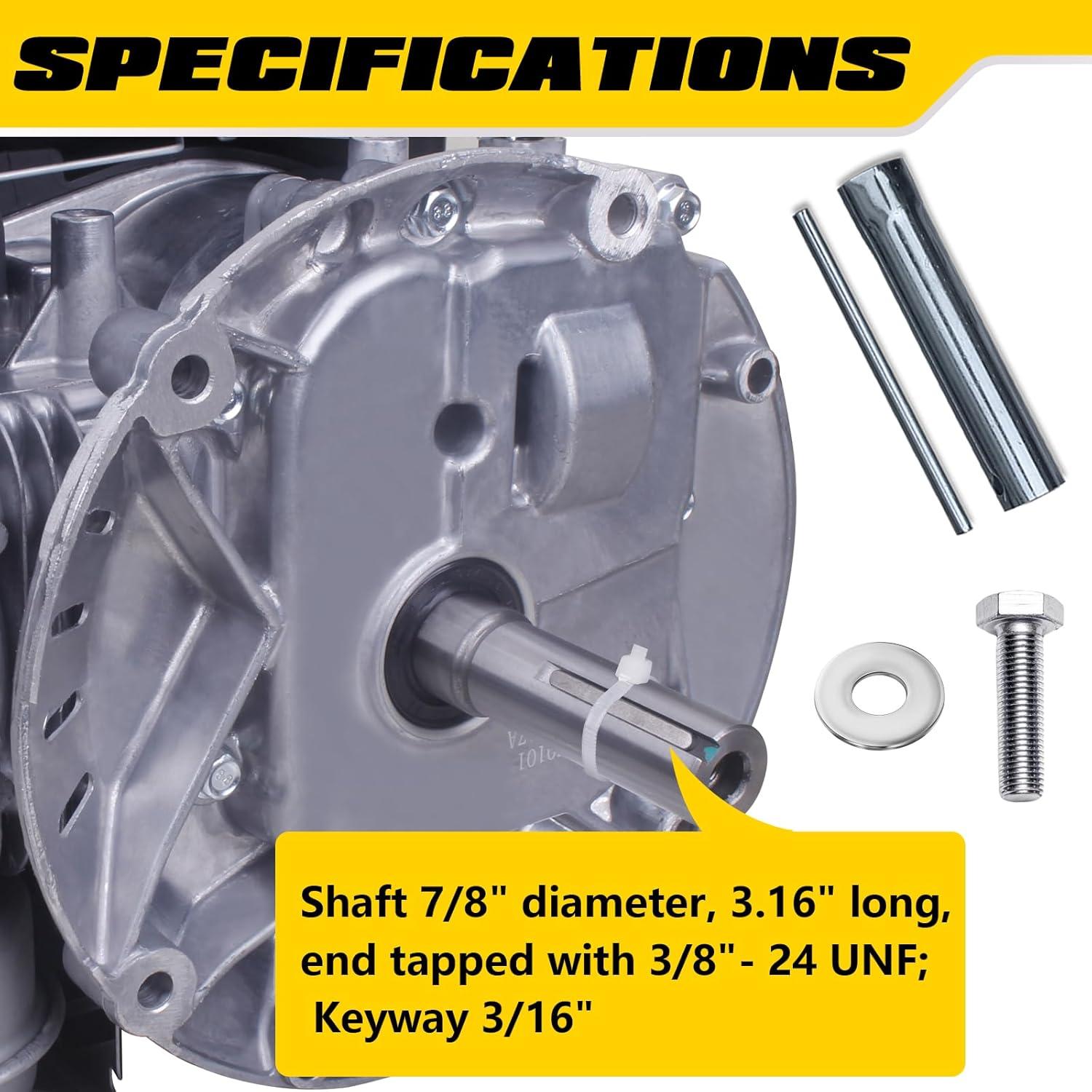 Motor de Gas Aceup Energy 4.4HP 173cc 4 Tiempos para Cortacésped