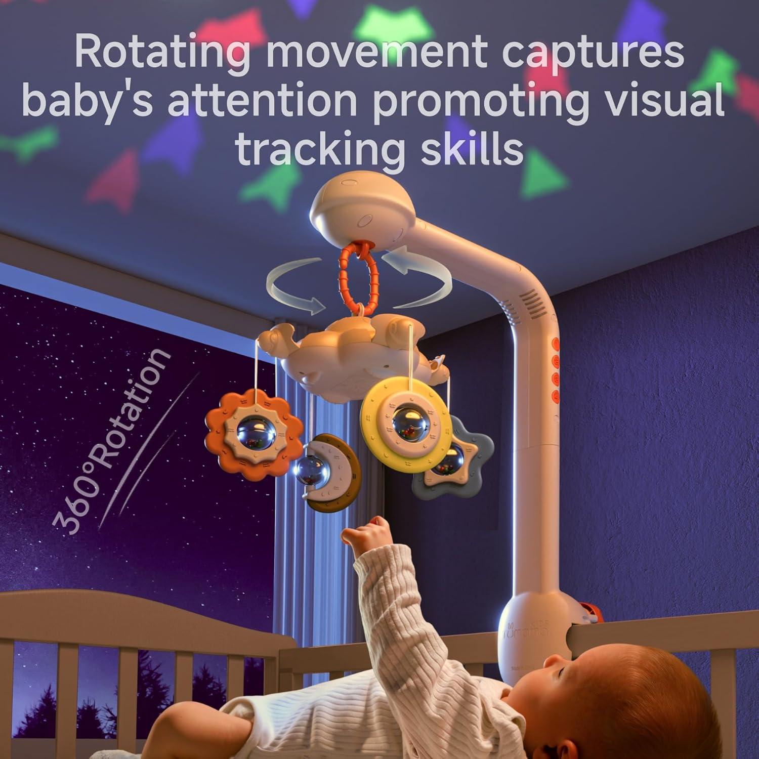 Móvil de Cuna Tumama con Proyector y Música para Bebés
