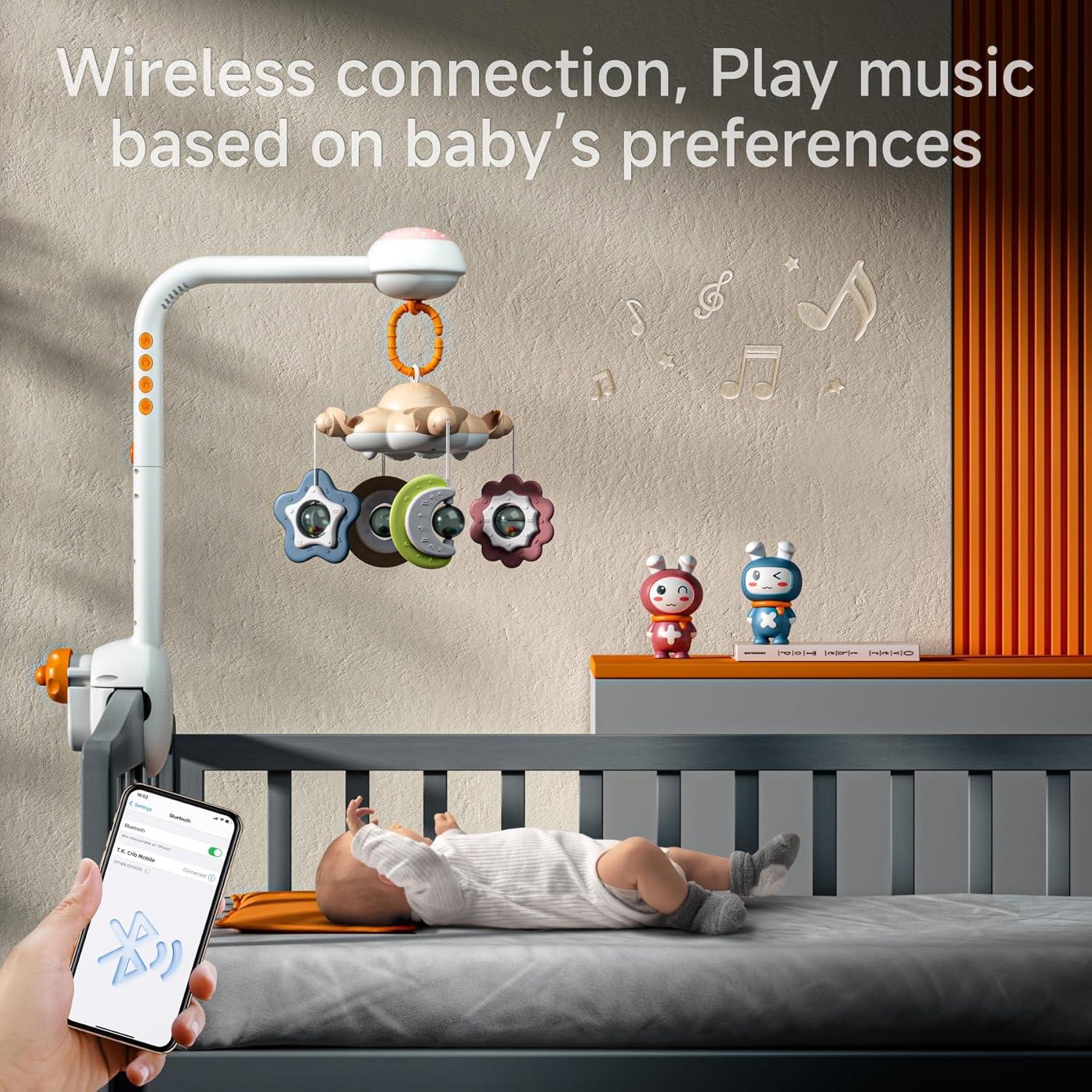 Móvil de Cuna Tumama con Proyector y Música para Bebés