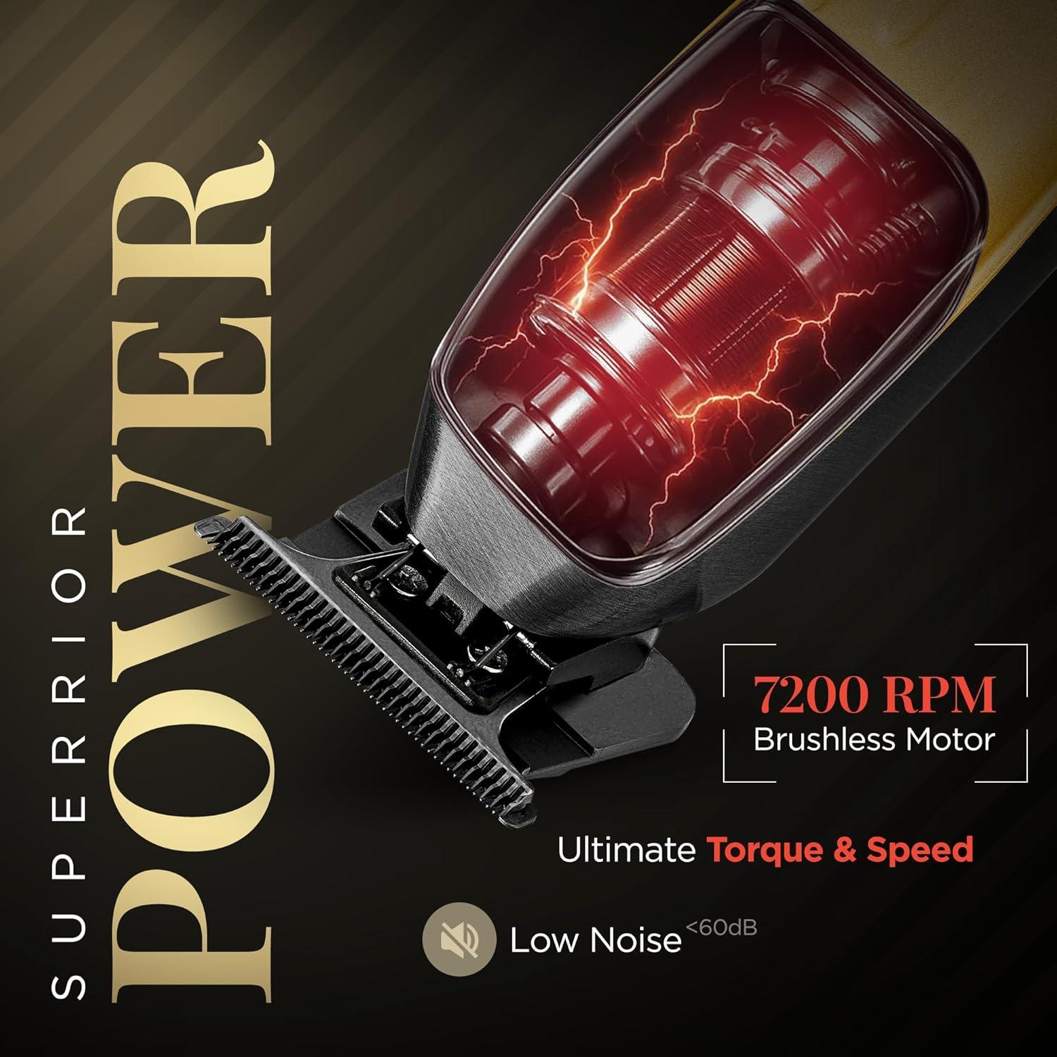 Recortadora Profesional Fagaci Fusion Inalámbrica 7200 RPM