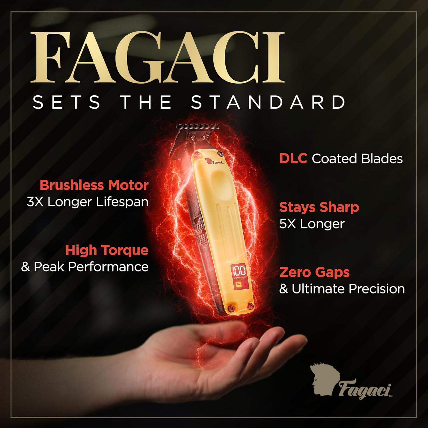 Recortadora Profesional Fagaci Fusion Inalámbrica 7200 RPM