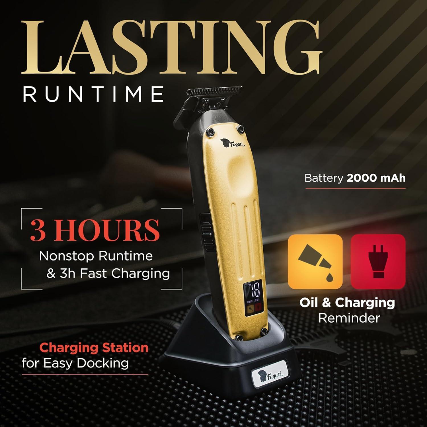 Recortadora Profesional Fagaci Fusion Inalámbrica 7200 RPM