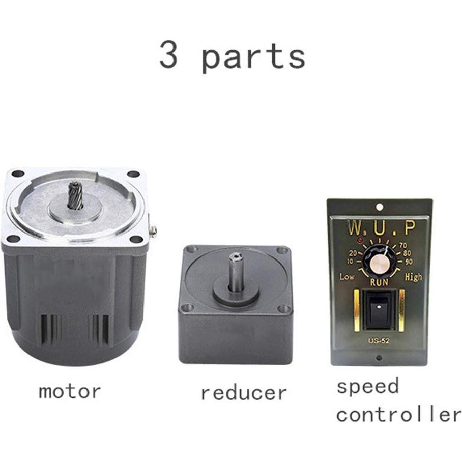 Motor de Engranaje AC 15W CAIHAOA Velocidad Variable 0-450 RPM