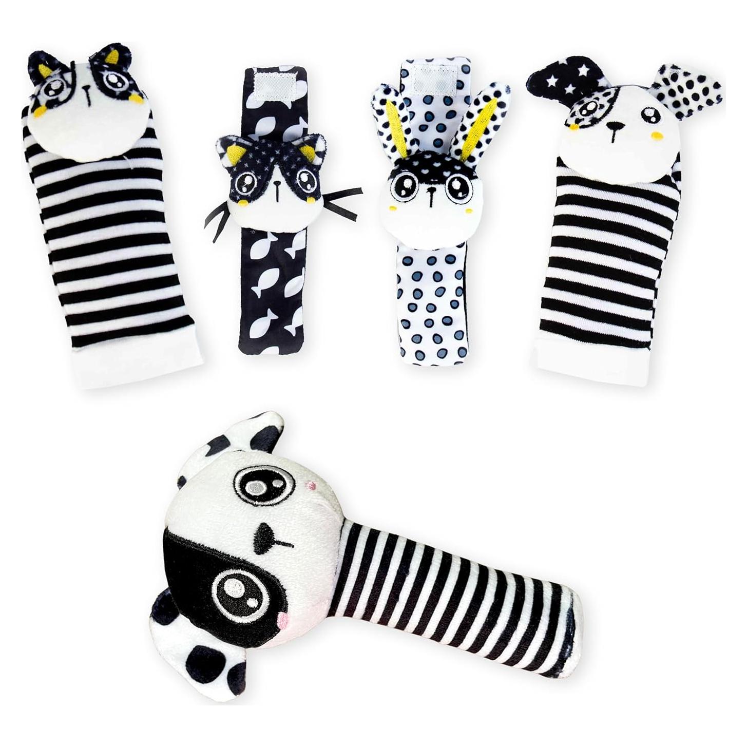 Set de Sonajeros y Calcetines para Bebés BABY K - Estimulación Sensorial