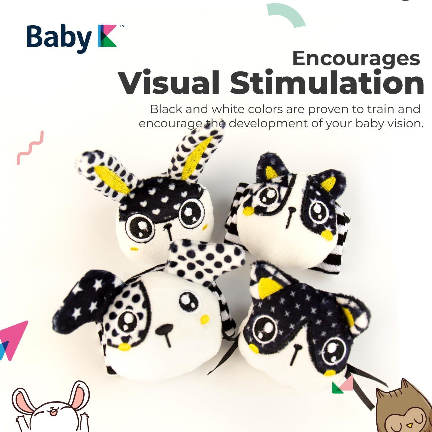 Set de Sonajeros y Calcetines para Bebés BABY K - Estimulación Sensorial