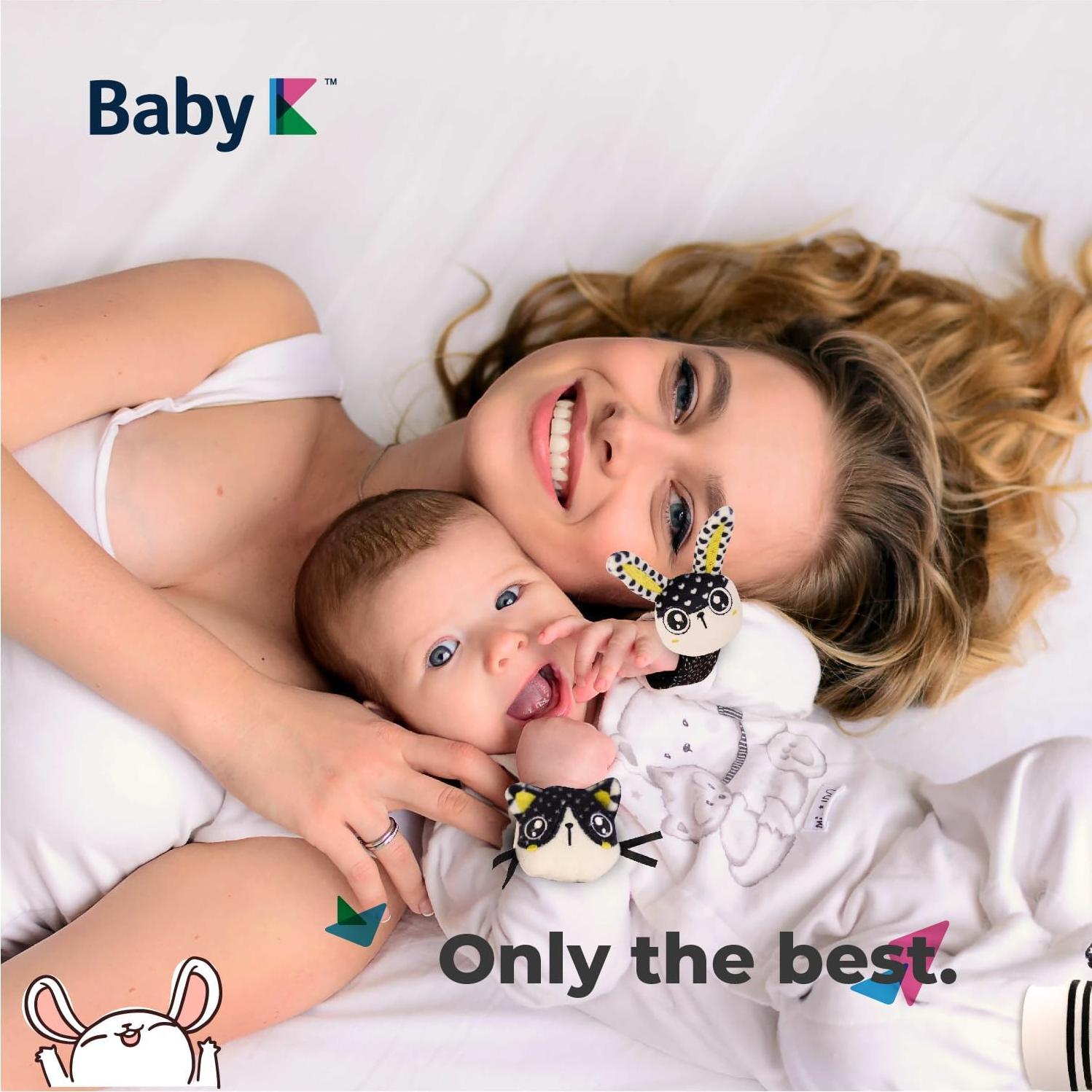 Set de Sonajeros y Calcetines para Bebés BABY K - Estimulación Sensorial