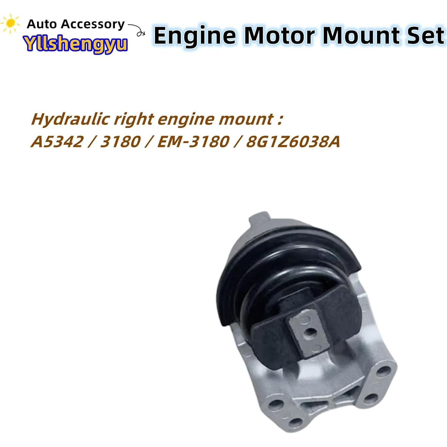 Juego de 3 Soportes de Motor Yllshengyu para Taurus 2008-2012