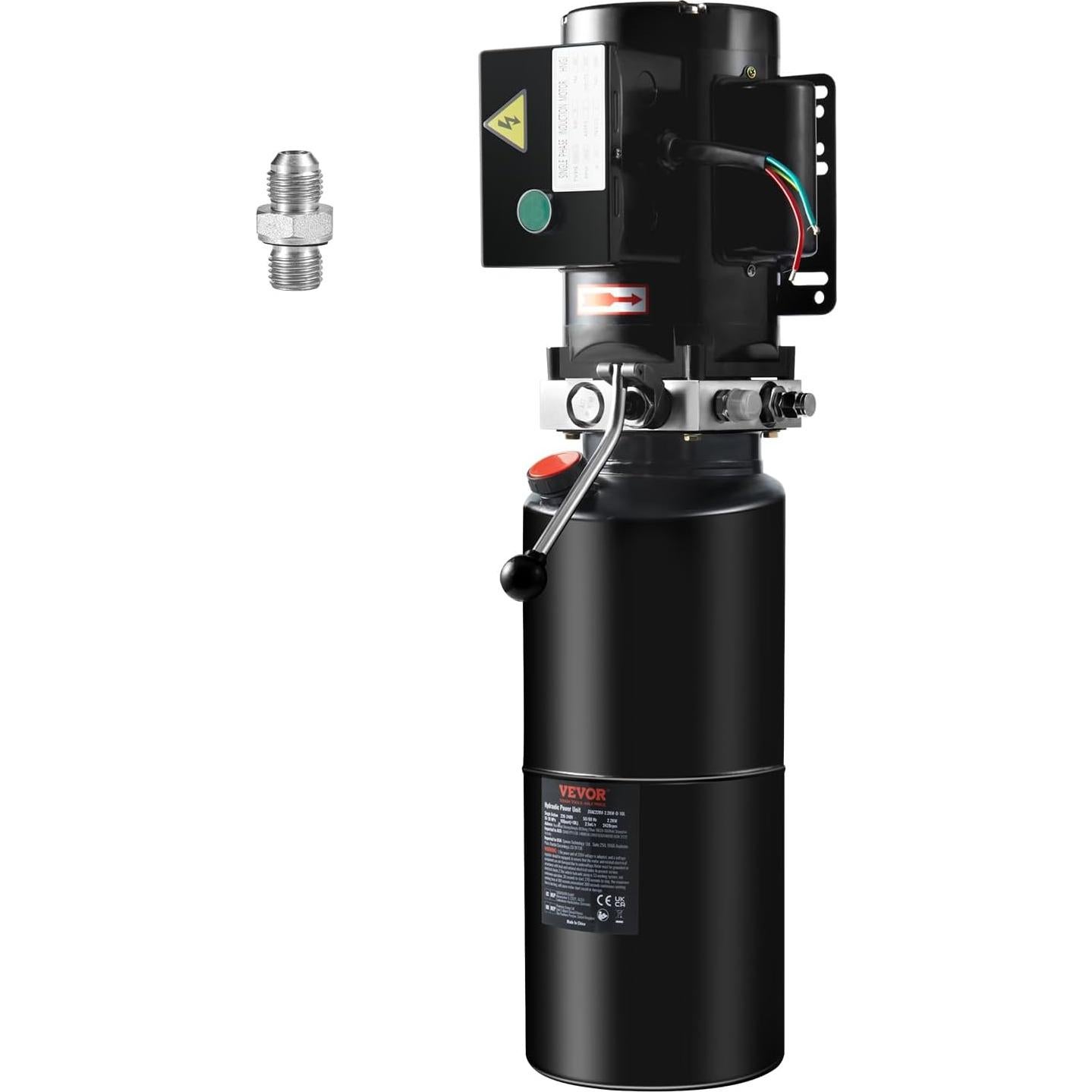 Unidad de Potencia Hidráulica VEVOR 220V 10L Elevador de Auto