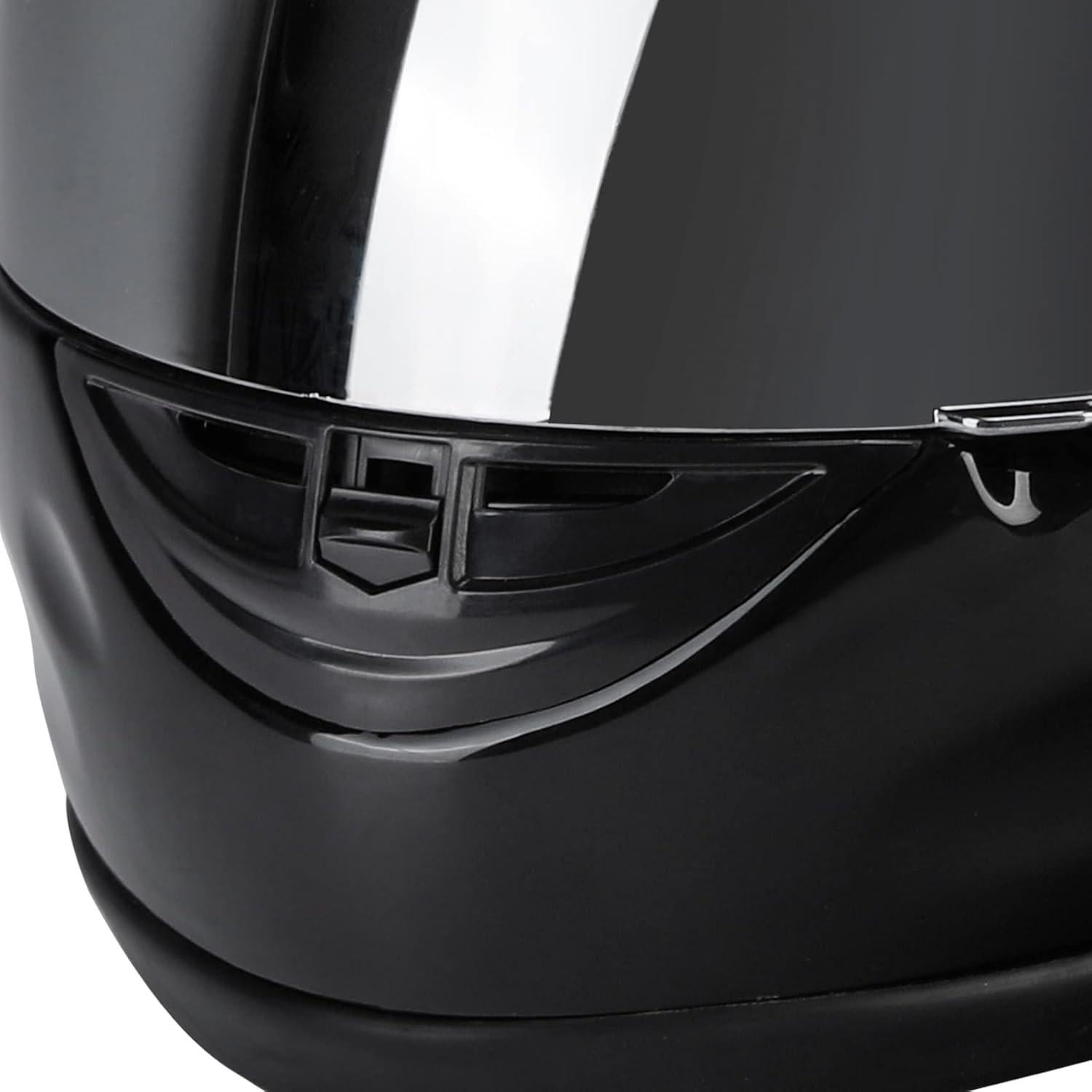 Casco Integral TCMT Negro Brillante Adulto DOT 55-56 CM