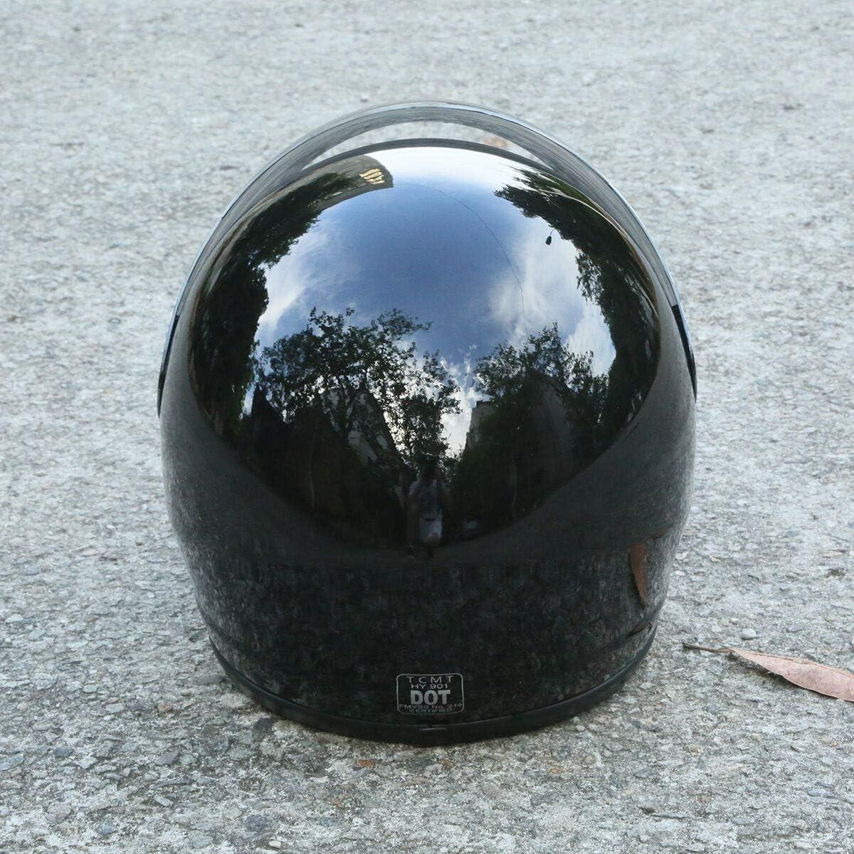 Casco TCMT Cara Completa Negro Brillante 55-56 CM