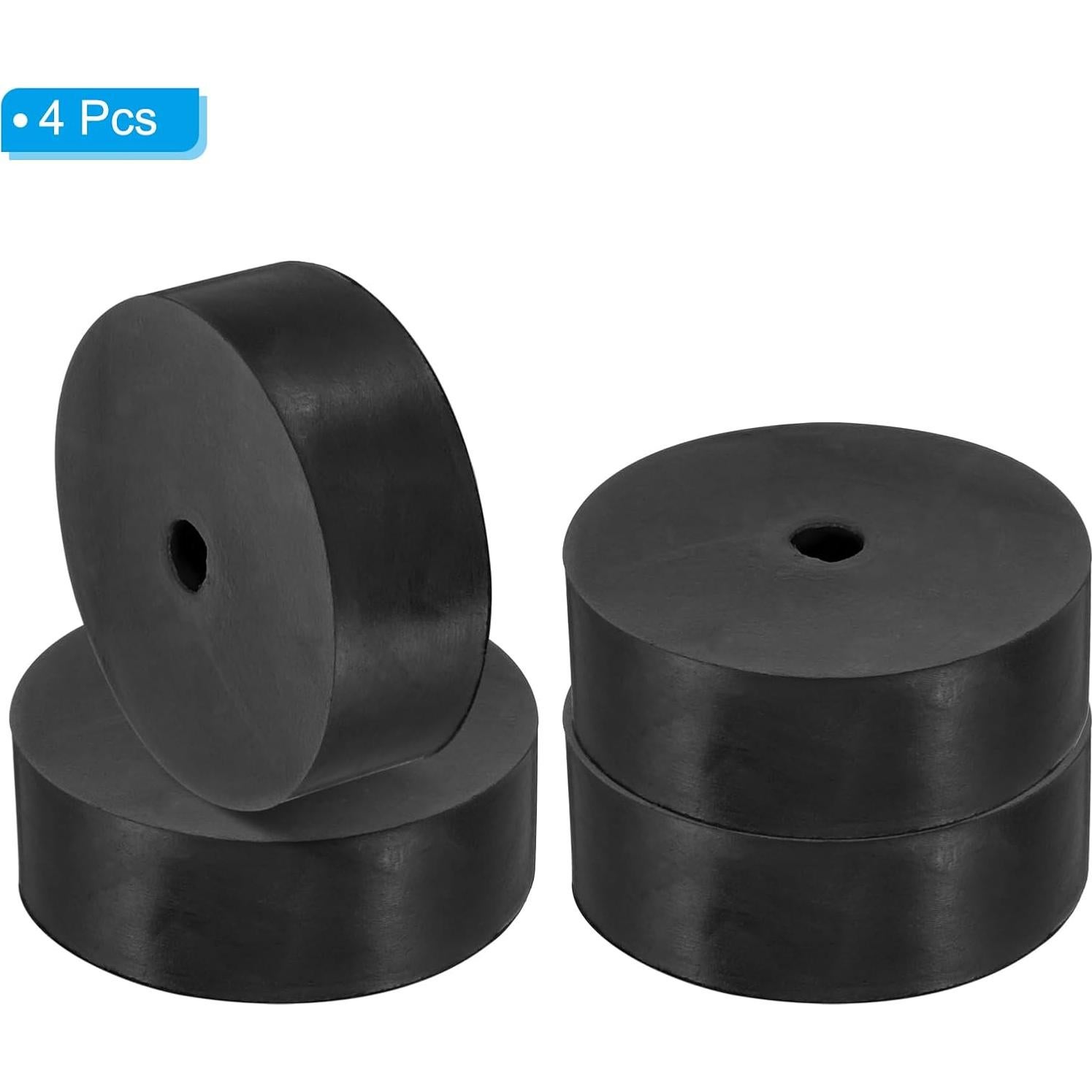 Espaciador de Goma Antivibración PATIKIL 80 mm OD 30 mm Grosor - 4 Pcs