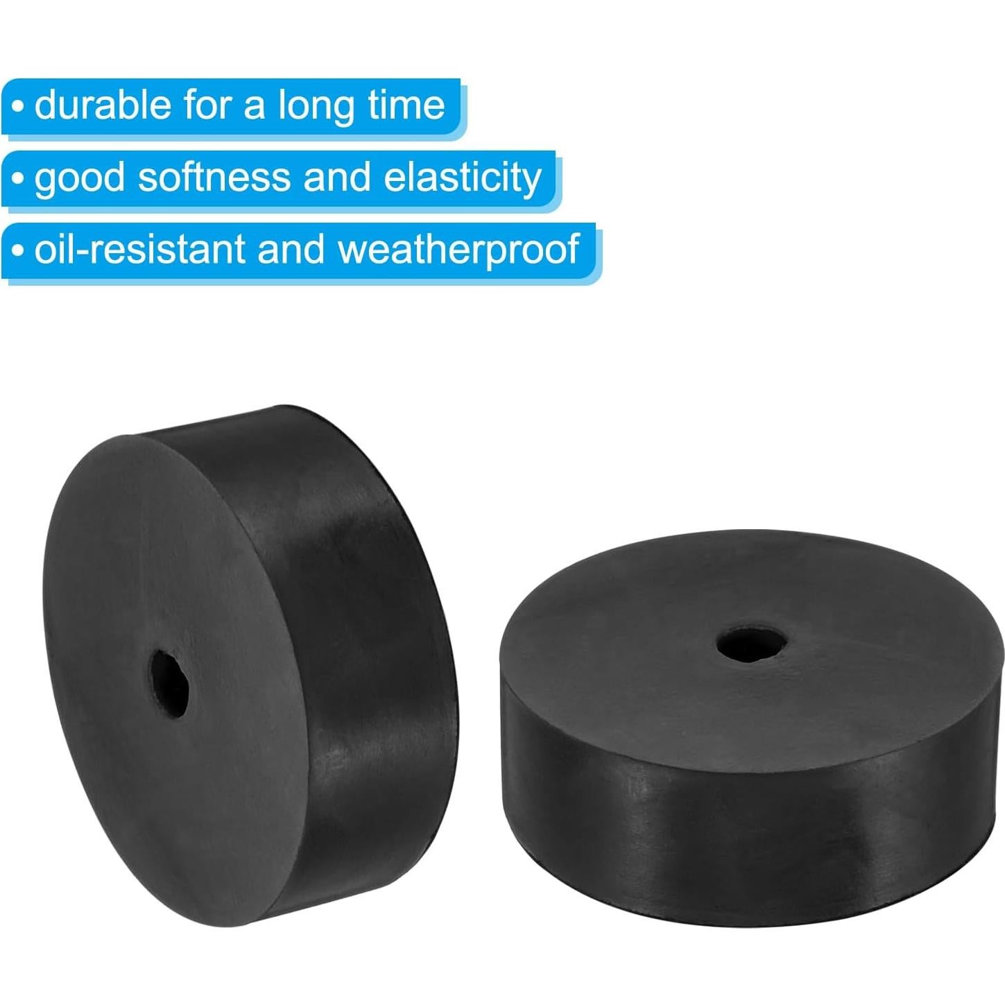 Espaciador de Goma Antivibración PATIKIL 80 mm OD 30 mm Grosor - 4 Pcs