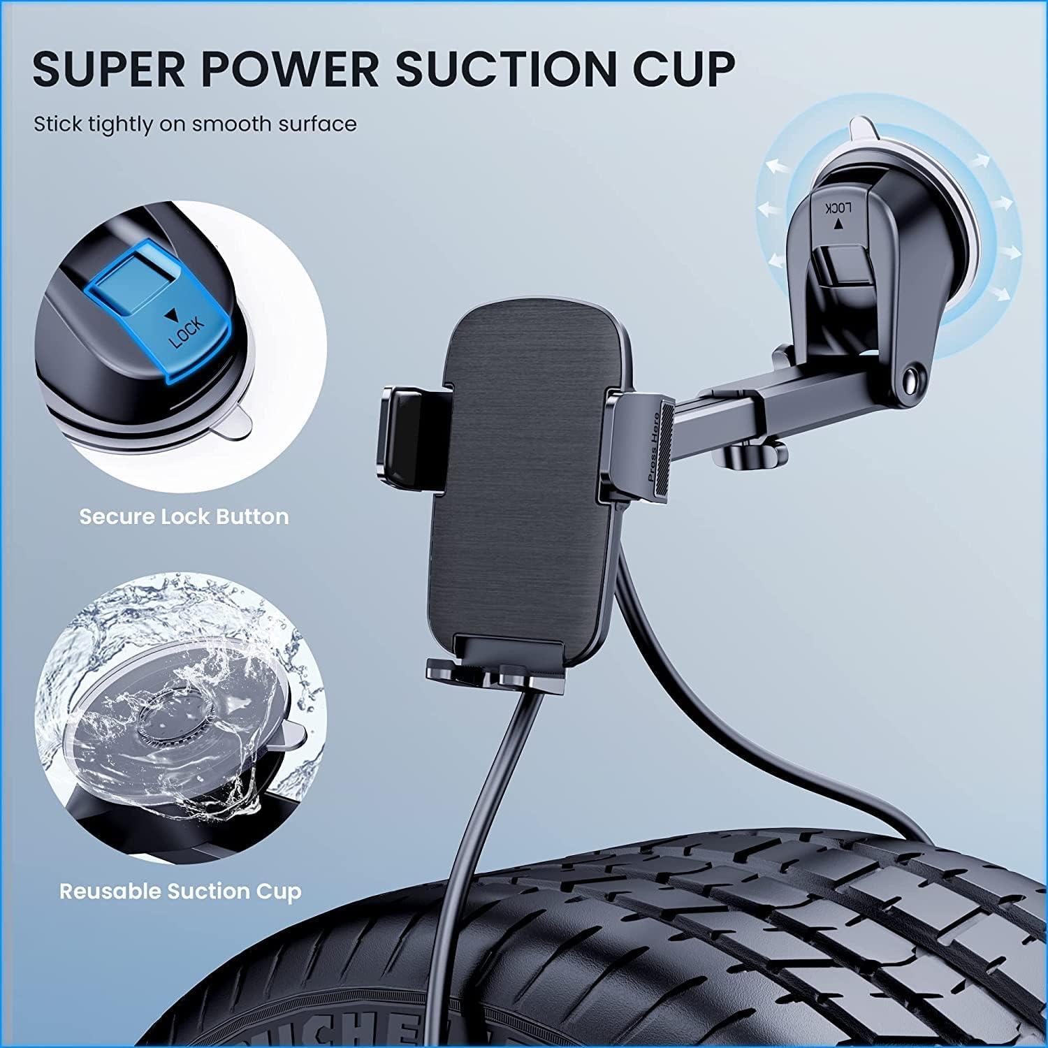 Soporte para Teléfono de Coche TICILFO con Ventosa y Clip