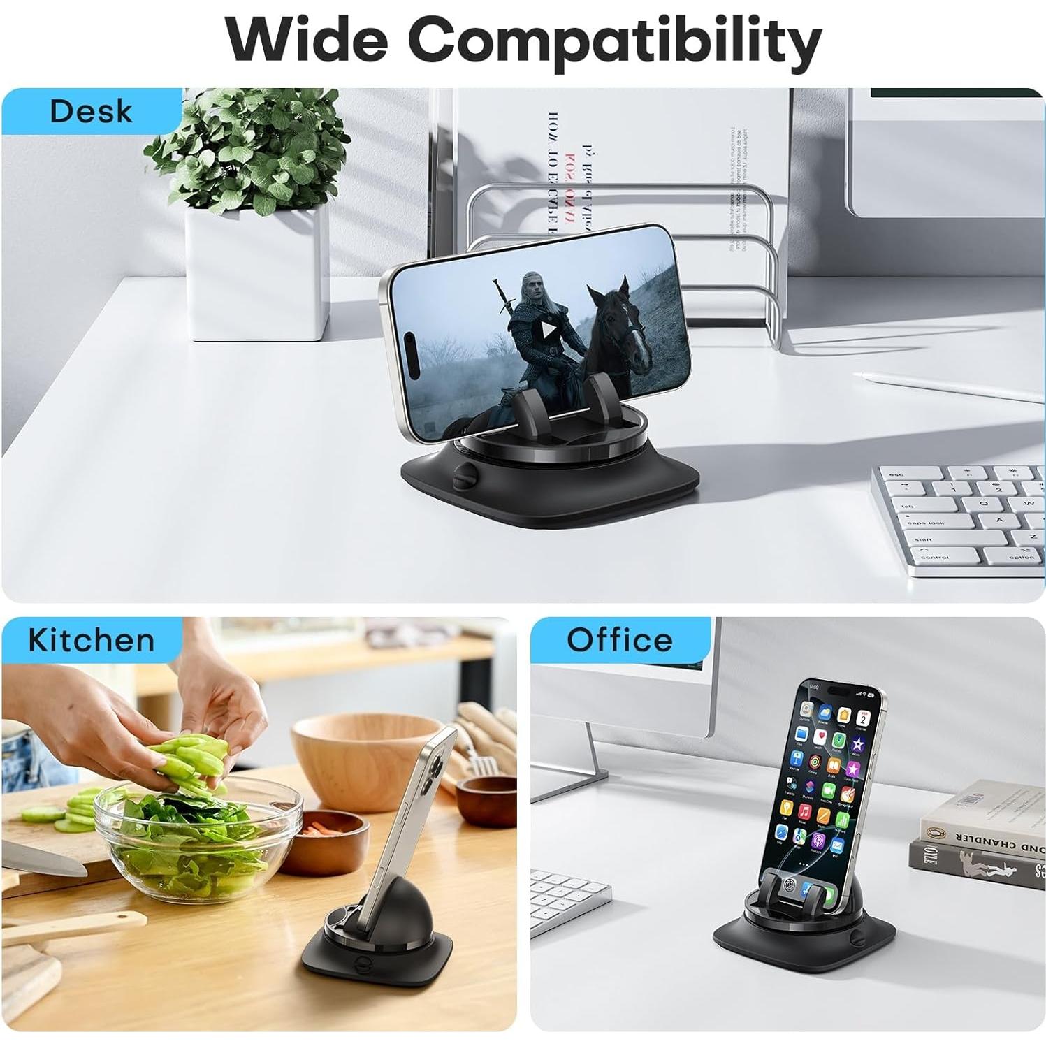 Soporte para Teléfono de Coche OMOTON Ajustable 360° - Negro