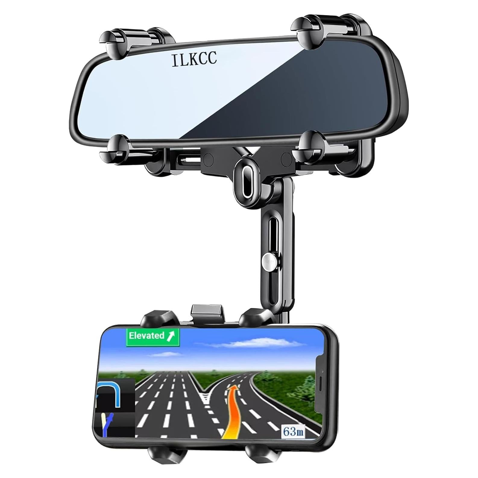 Soporte para Teléfono en Espejo Retrovisor ILKCC Ajustable 360°