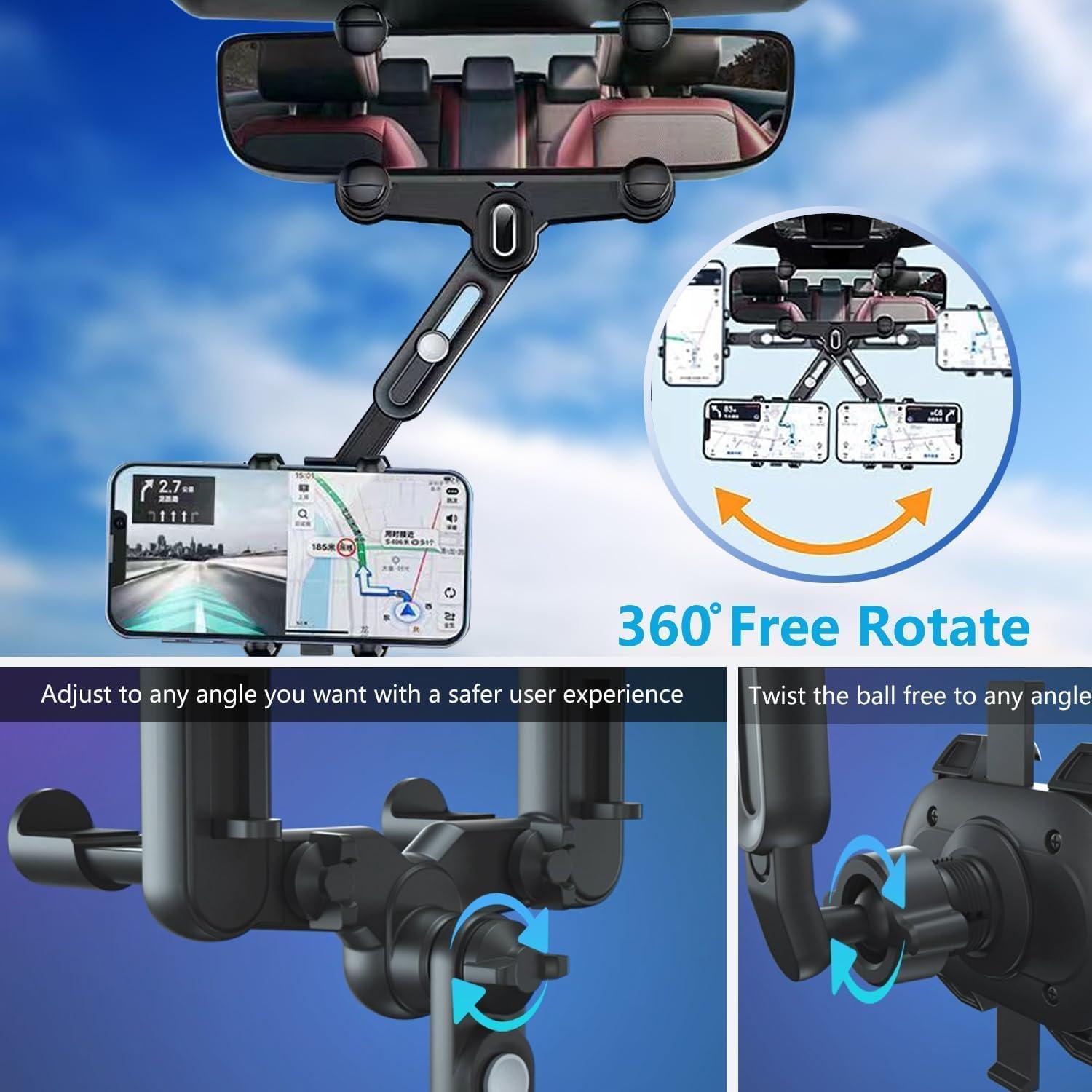 Soporte para Teléfono en Espejo Retrovisor ILKCC Ajustable 360°