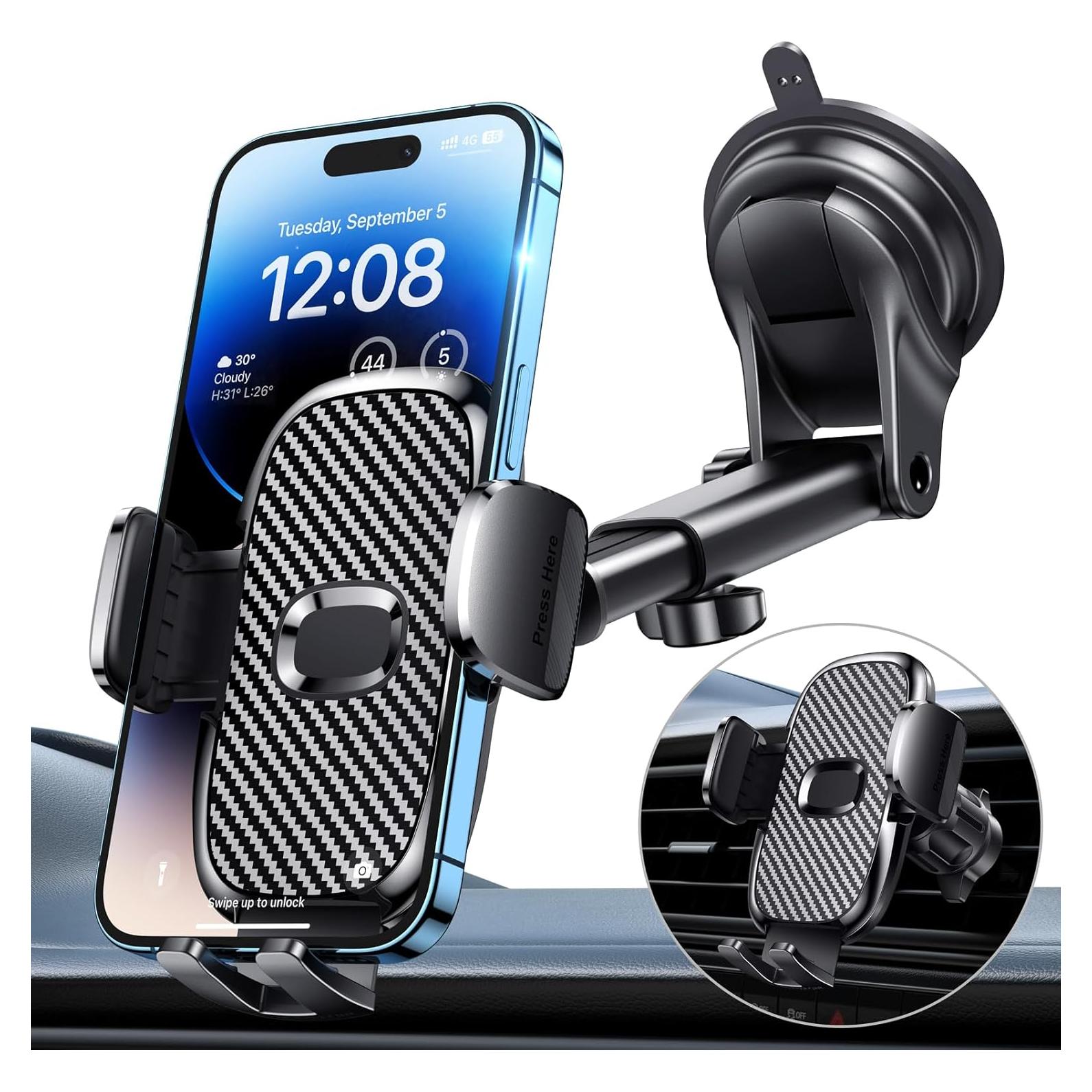 Soporte para Teléfono de Coche FESIYOYE 360° Ajustable