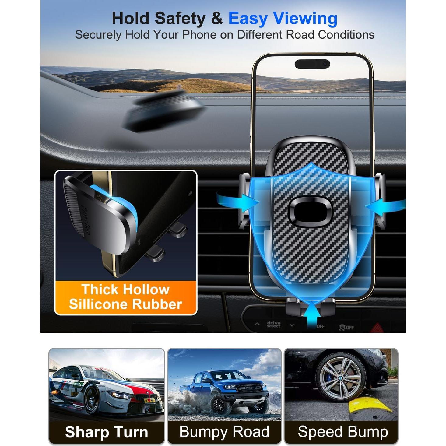 Soporte para Teléfono de Coche FESIYOYE 360° Ajustable