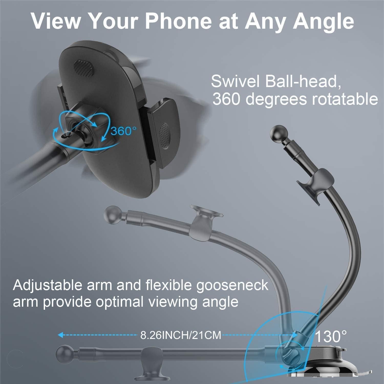 Soporte para Teléfono de Coche APPS2Car con Ventosa Fuerte