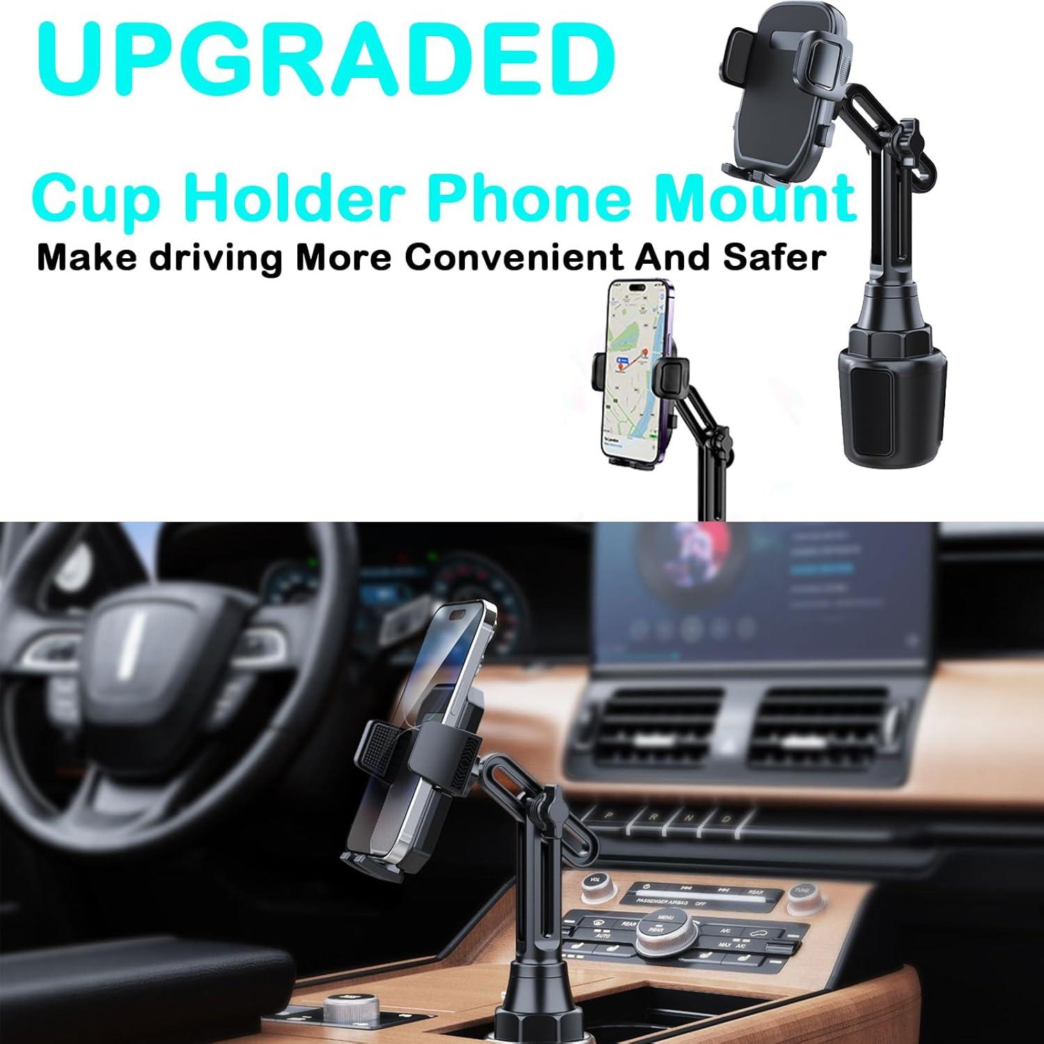 Soporte para Teléfono en Taza de Coche Elecphbo Ajustable