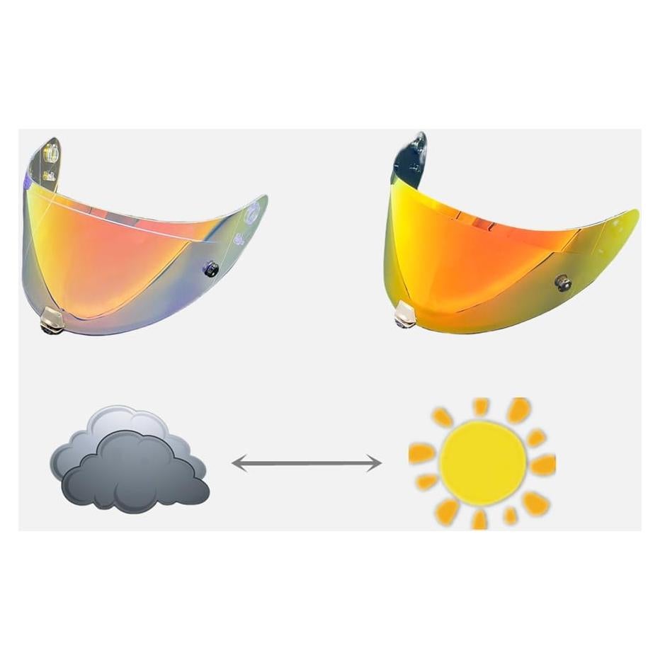 Visera Fotoquímica BSTOP HJC RPHA70 RPHA11 Universal Rojo