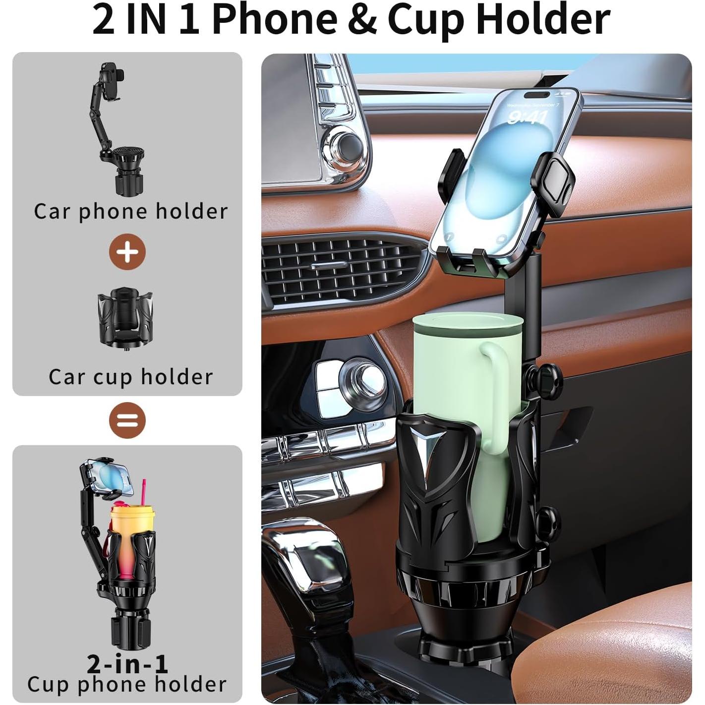 Soporte para Teléfonos y Bebidas Bokilino Ajustable 2 en 1