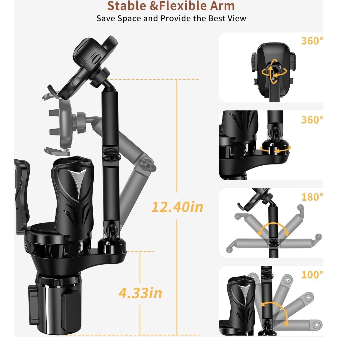 Soporte para Teléfonos y Bebidas Bokilino Ajustable 2 en 1