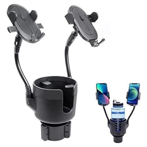 Soporte de teléfono de doble taza JINKEY GT10090 ajustable