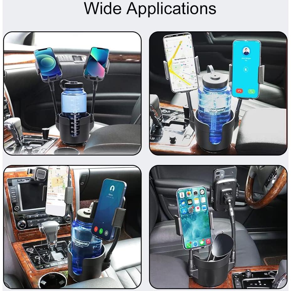 Soporte de teléfono de doble taza JINKEY GT10090 ajustable