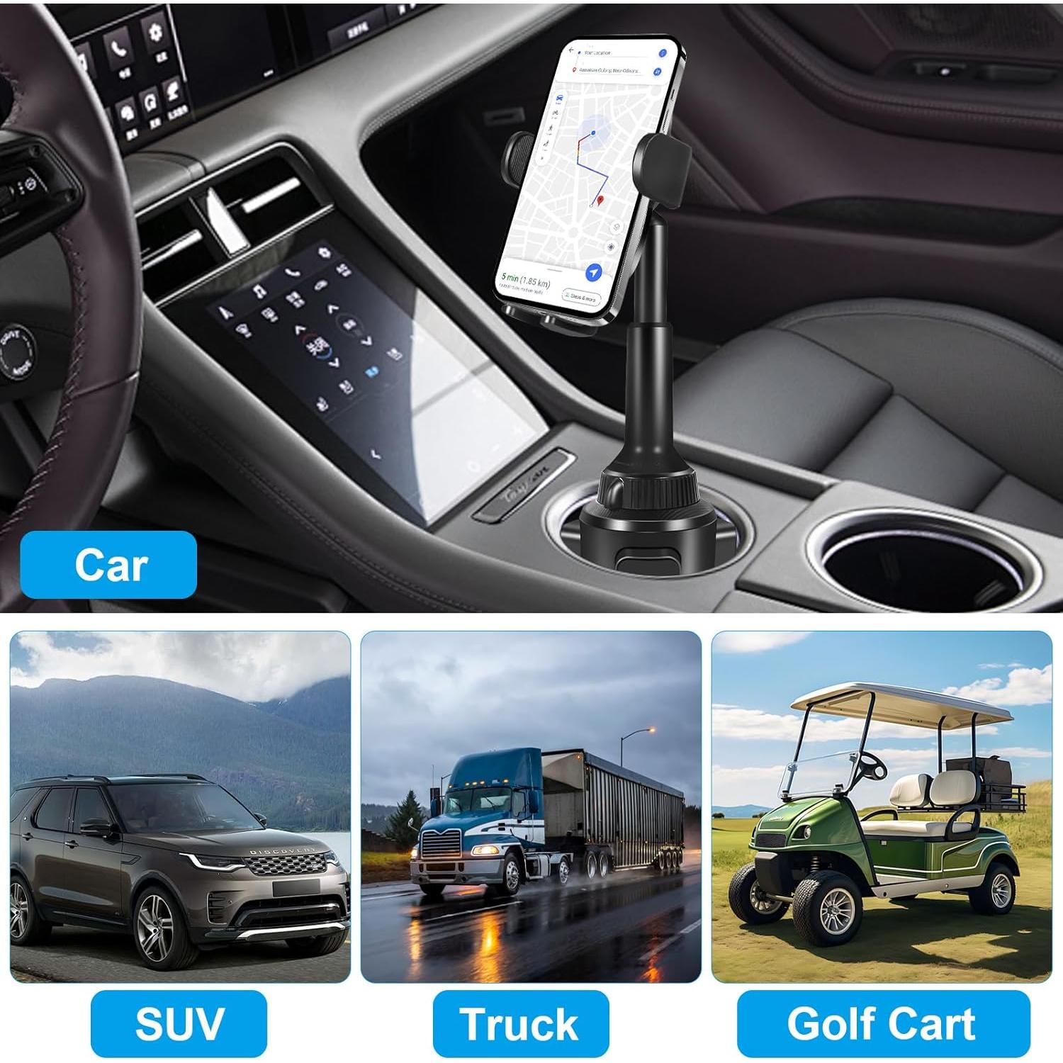 Cargador Inalámbrico para Auto DEGUM 15W Ajustable con Soporte